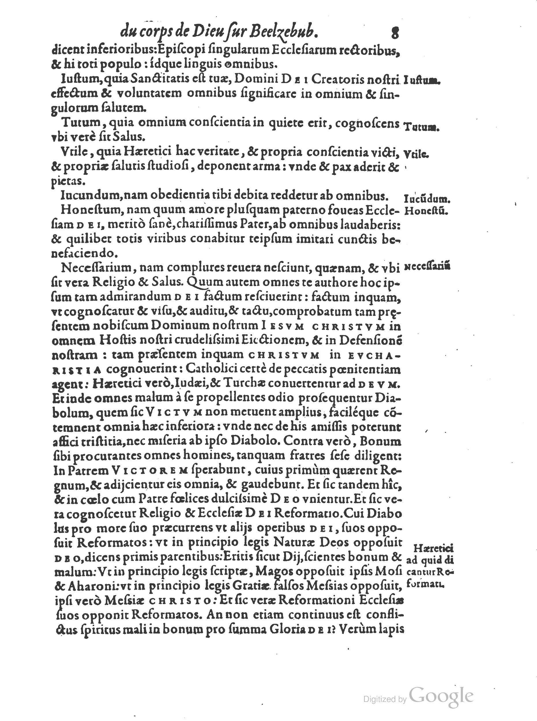 1578 - Nicolas Chesneau - Trésor et entière histoire de la triomphante victoire du corps de Dieu sur l’esprit malin - British Library