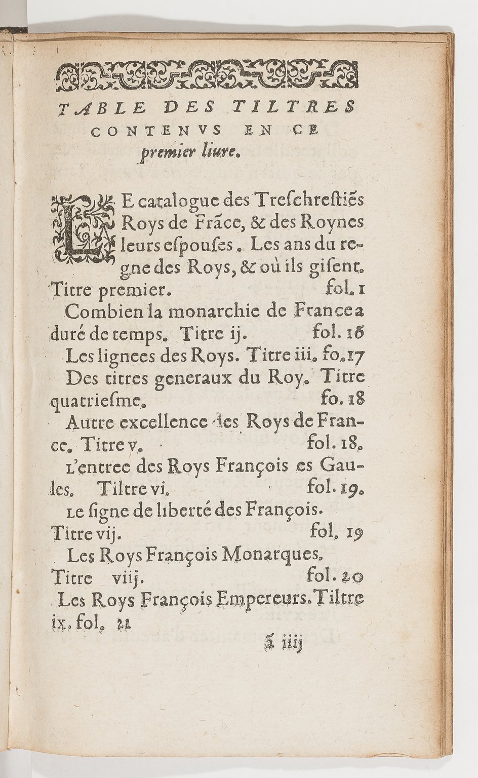 1583 - Galiot Corrozet - Trésor des histoires de France - BnF