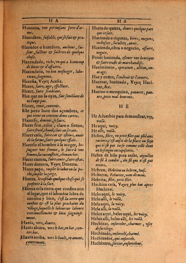 1607 - Marc Orry - Trésor des deux langues espagnole et française (Première et Seconde parties) - ÖNB Wien