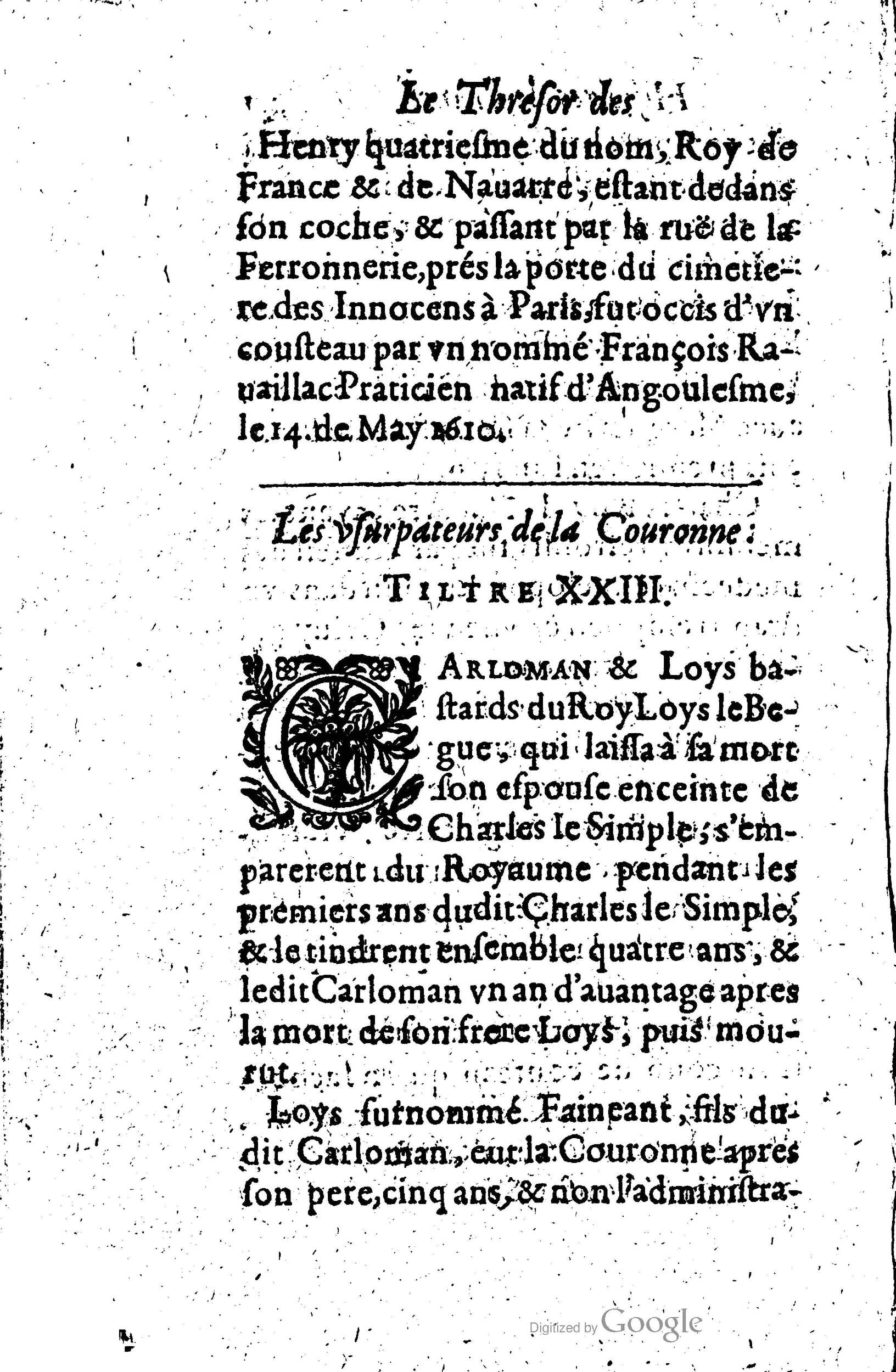 1619 - Jean Corrozet - Trésor des histoires de France - Anvers Musée Plantin-Moretus