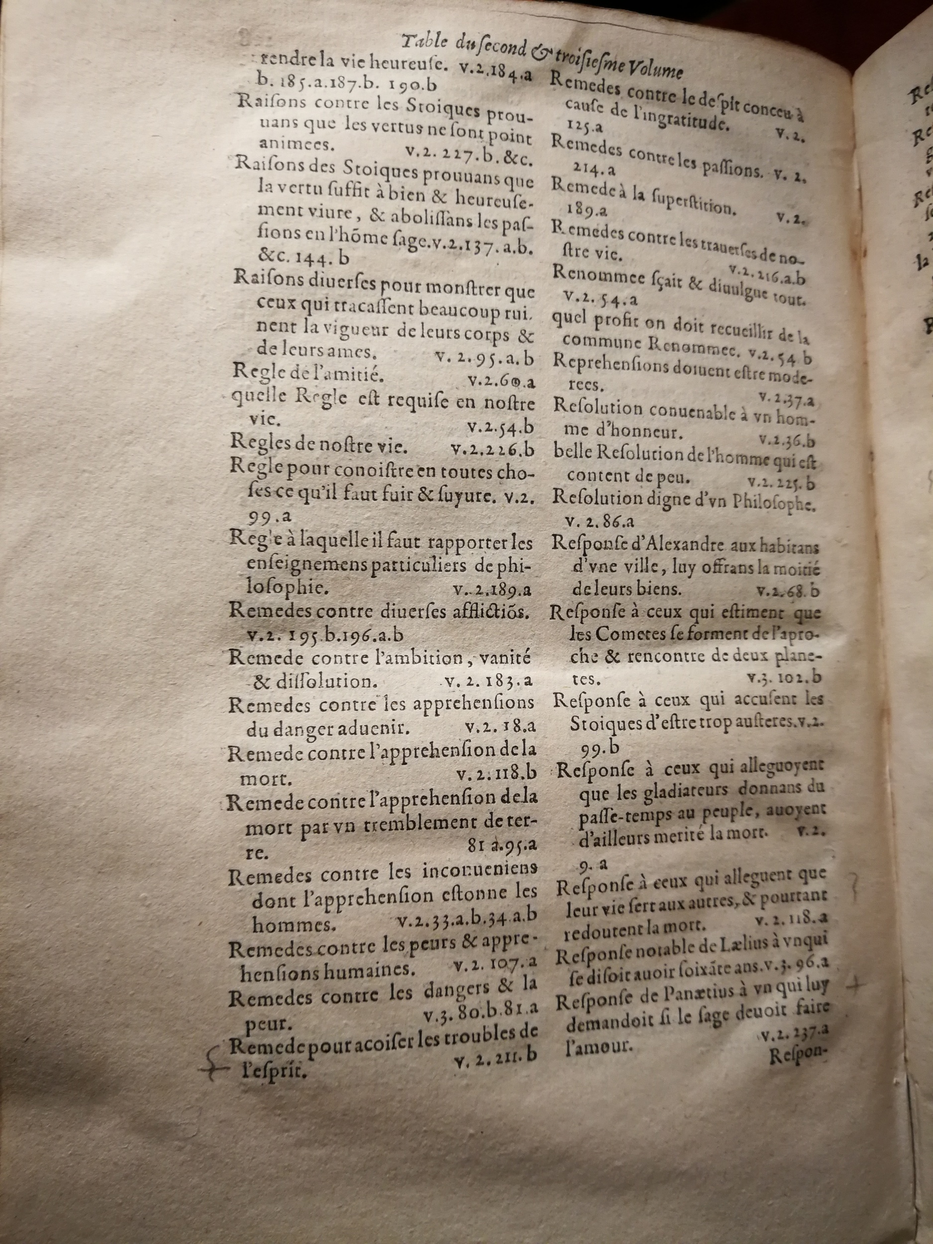 1595 - Jean Houzé - Œuvres morales et mêlées de Sénèque, Trésor de philosophie morale - T. 3 - BnF 1595 - Jean Houzé - Œuvres morales et mêlées de Sénèque, Trésor de philosophie morale - T. 3 - BnF