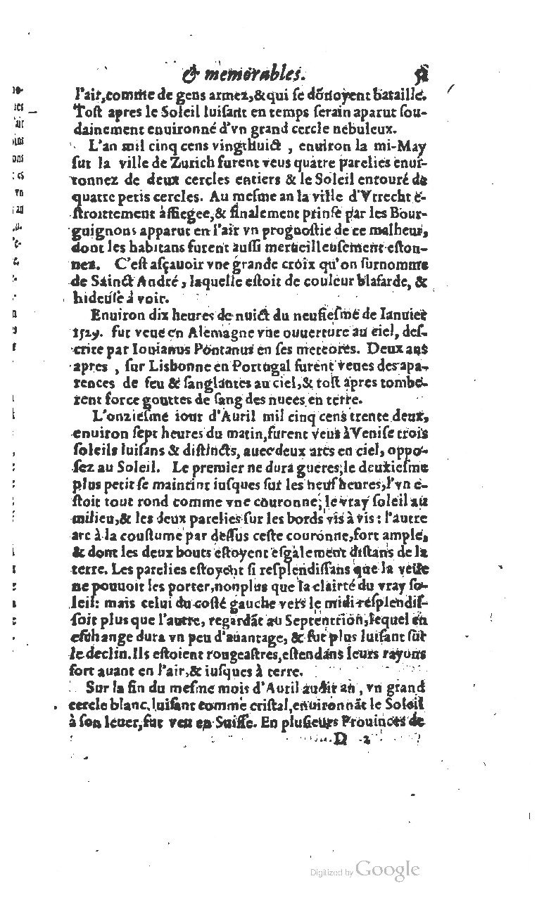 1610 - Paul Marceau - Trésor d’histoires admirables et mémorables - BSB Munich
