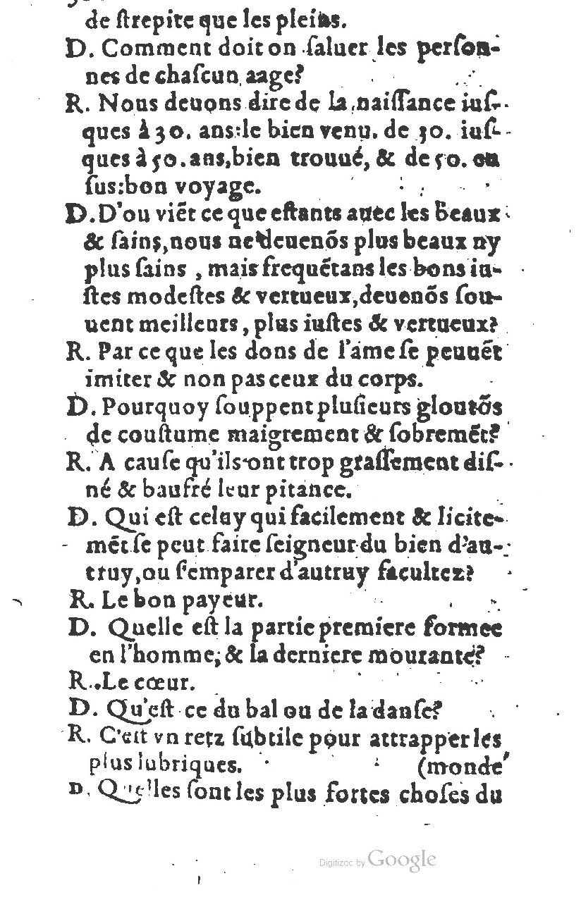 1581 - Nicolas Bonfons  - Trésor des sentences dorées - Princeton
