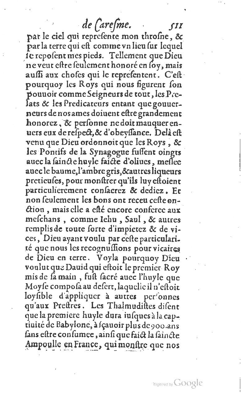 1607 - Nicolas Du Fossé - Trésor quadragésimal - T 01 - BM Lyon