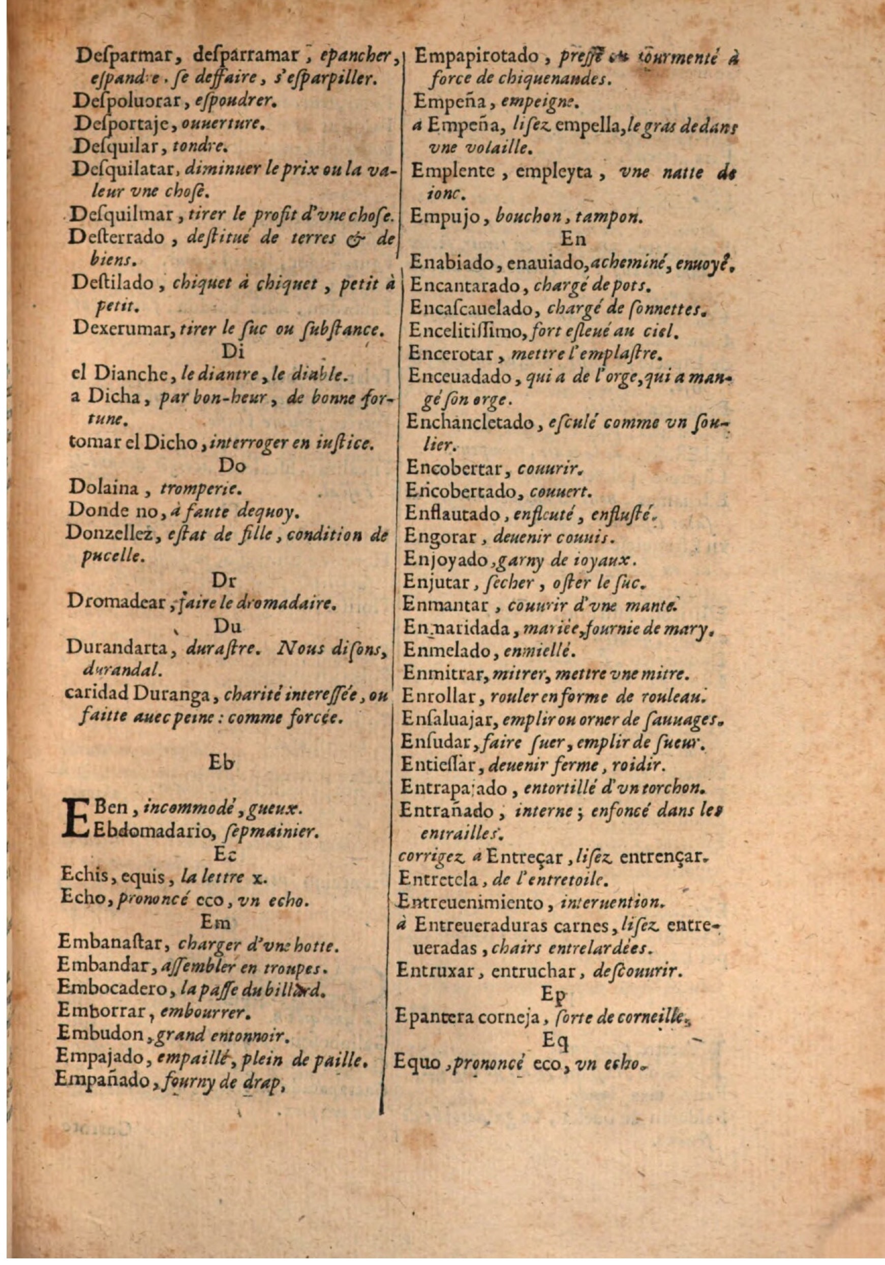1645 - A. de Sommaville et A. Courbé - Trésor des deux langues espagnole et française - BSB Munich