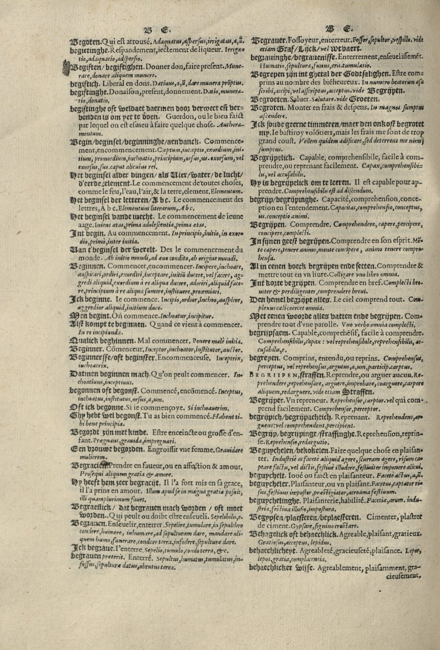 1573 - Christophe Plantin - Trésor du langage bas-allemand - Greifswald 1573 - Christophe Plantin - Trésor du langage bas-allemand - Greifswald