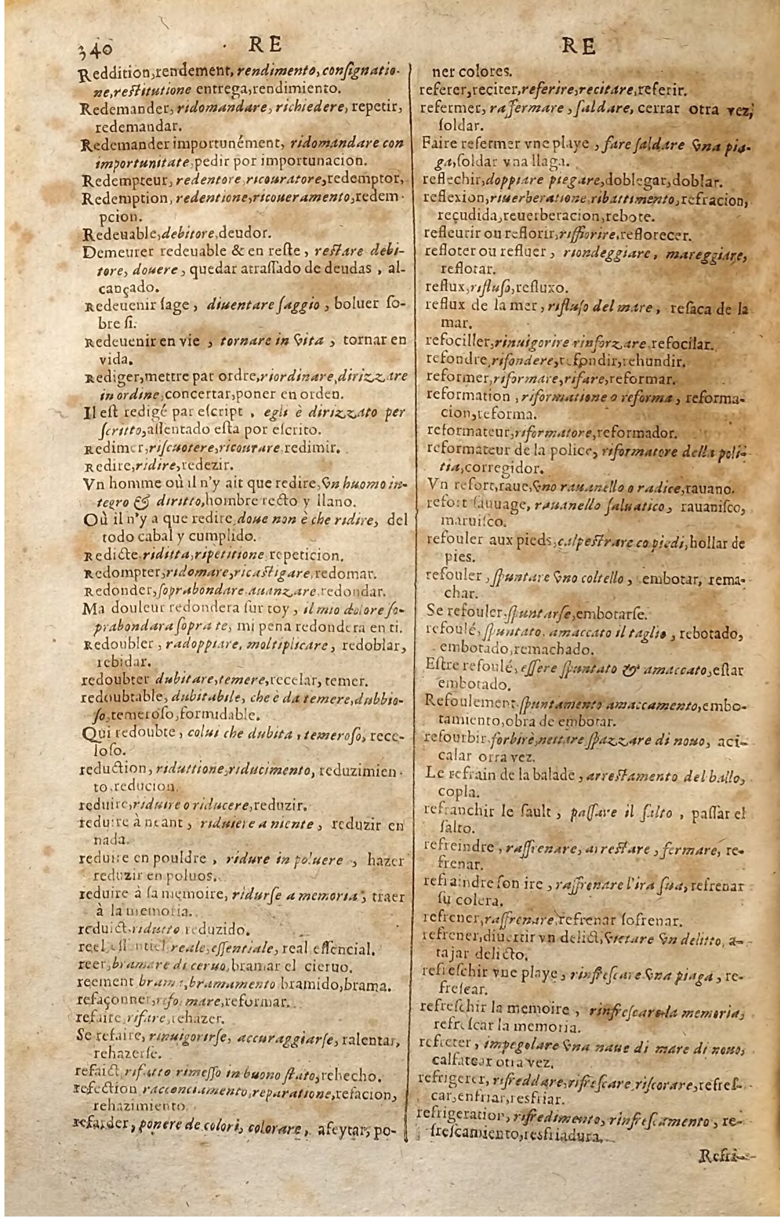 1627 - Jacques Crespin - Trésor des trois langues (Seconde partie) - Regensburg
