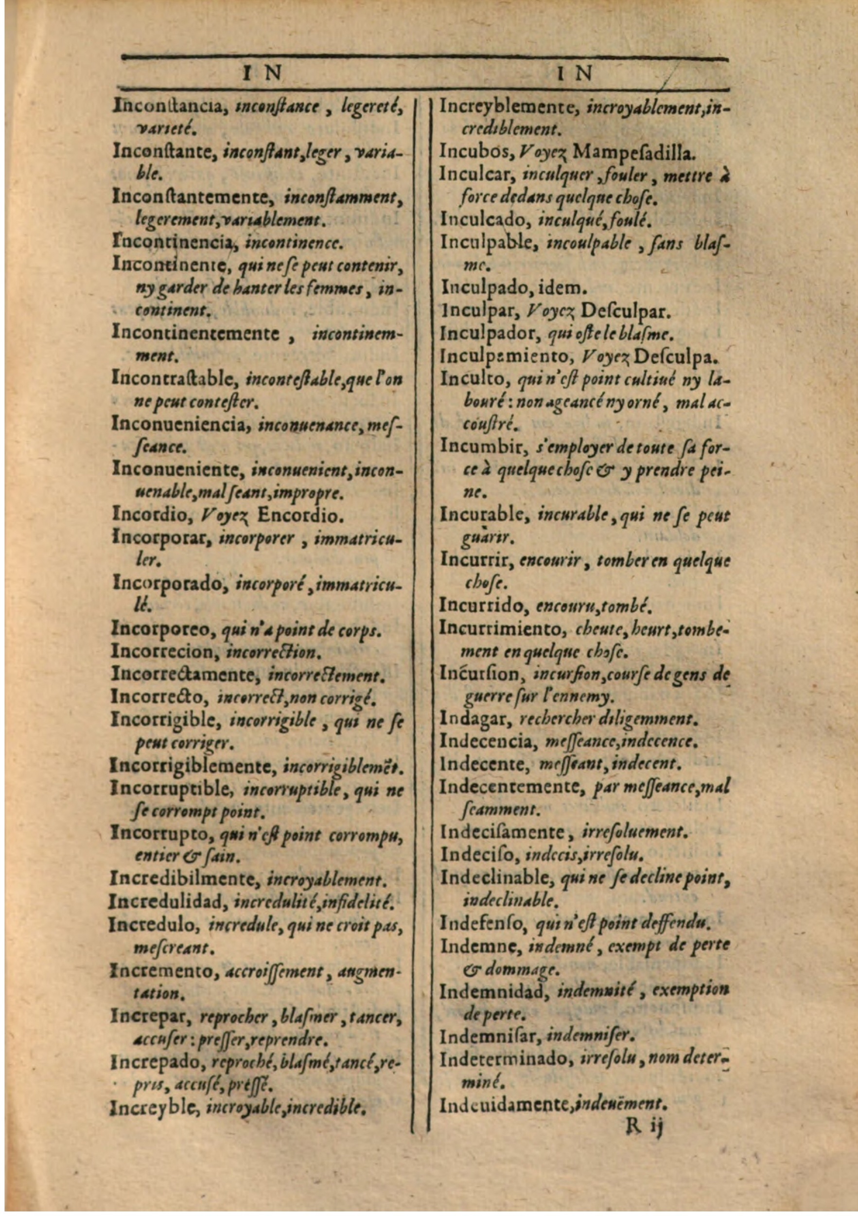 1607 - Marc Orry - Trésor des deux langues espagnole et française (Première partie) - BSB Munich 1607 - Marc Orry - Trésor des deux langues espagnole et française (Première partie) - BSB Munich