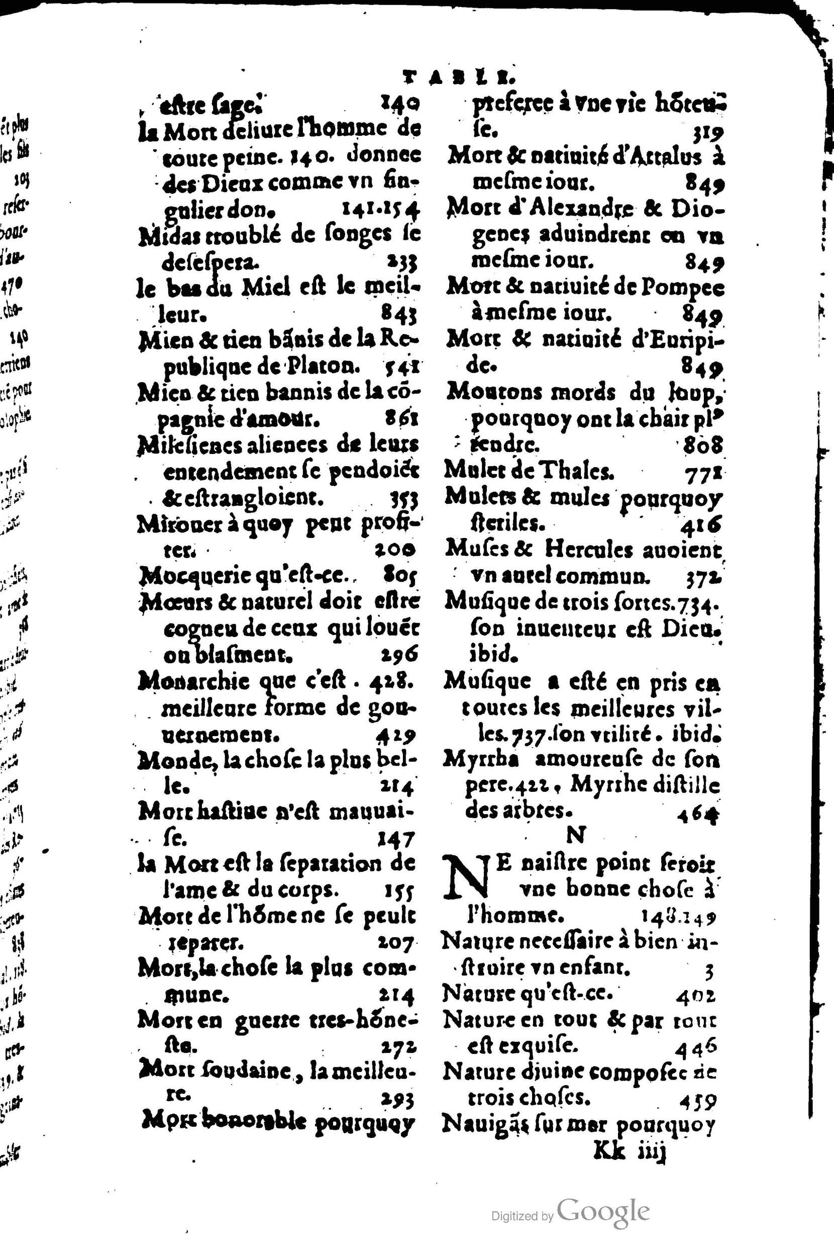 1578 - Jean Poupy - Trésor des morales de Plutarque - BSB Munich