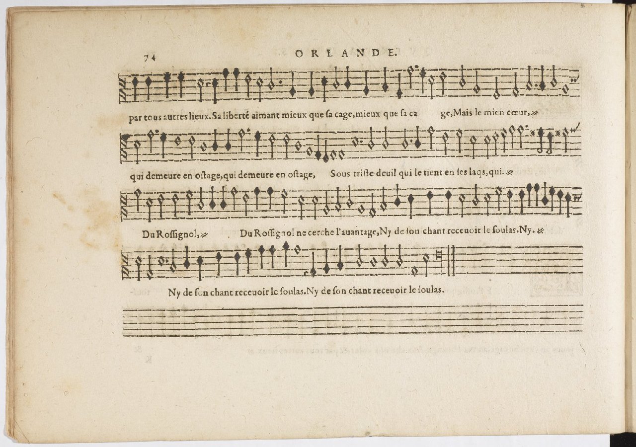 1594 - Paul Marceau - Trésor de musique d&#039;Orlande de Lassus, Superius, Bassus, Tenor, Quinta pars - BnF