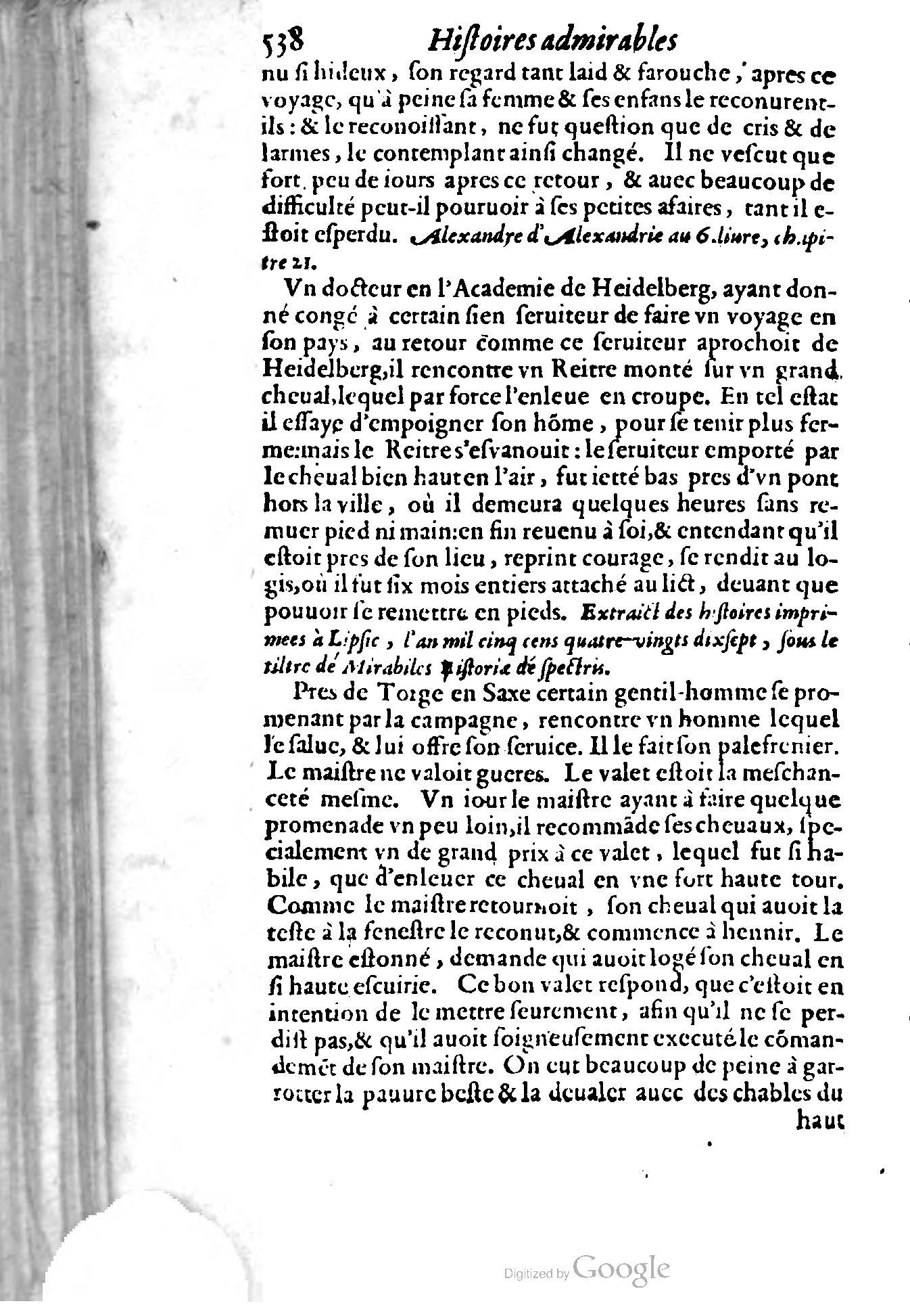 1620 - Samuel Crespin - Trésor d’histoires admirables et mémorables - BCU Lausanne 1620 - Samuel Crespin - Trésor d’histoires admirables et mémorables - BCU Lausanne