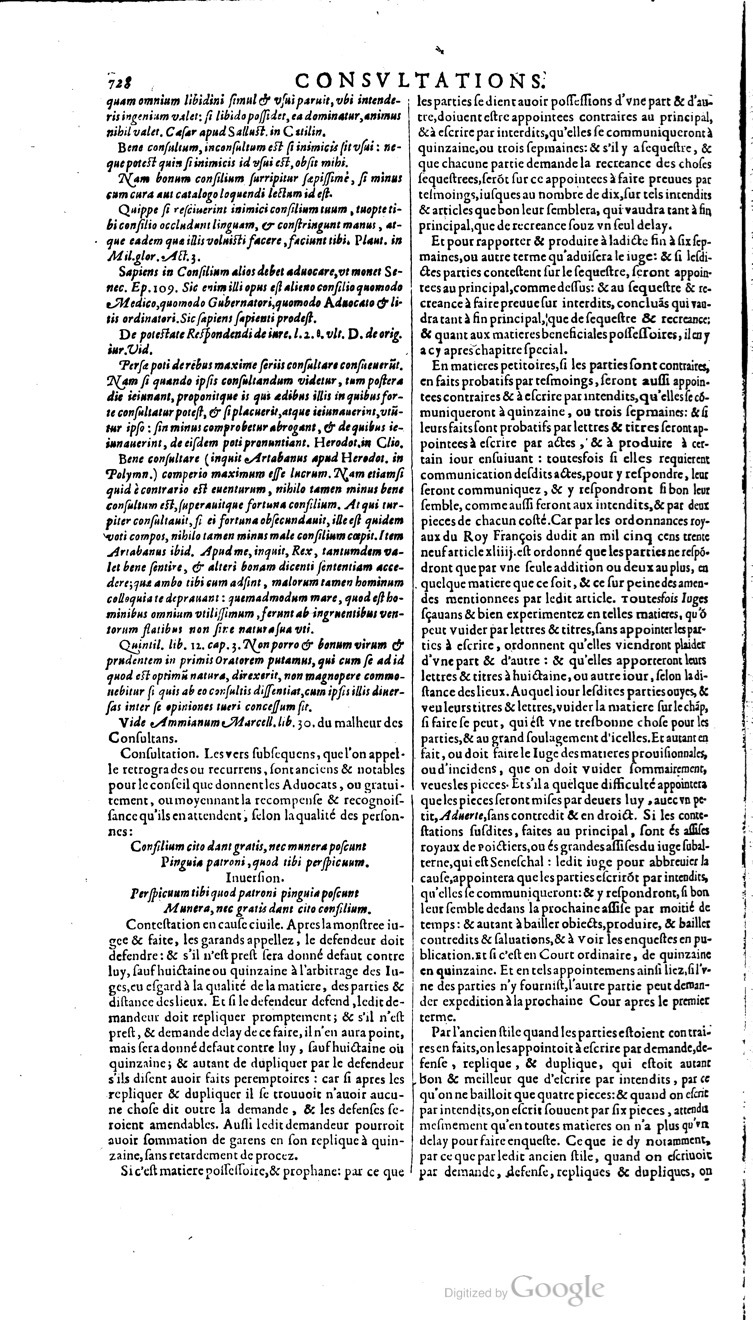 1629 - Veuve Nicolas Buon - Trésor du droit français (21754 T. 1) - BM Lyon