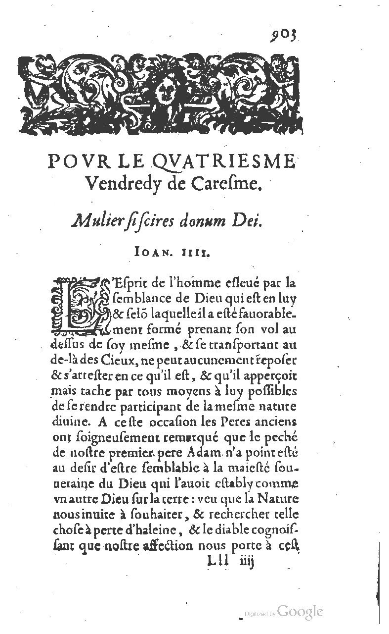 1607 - Nicolas Du Fossé - Trésor quadragésimal - T 01 - BM Lyon