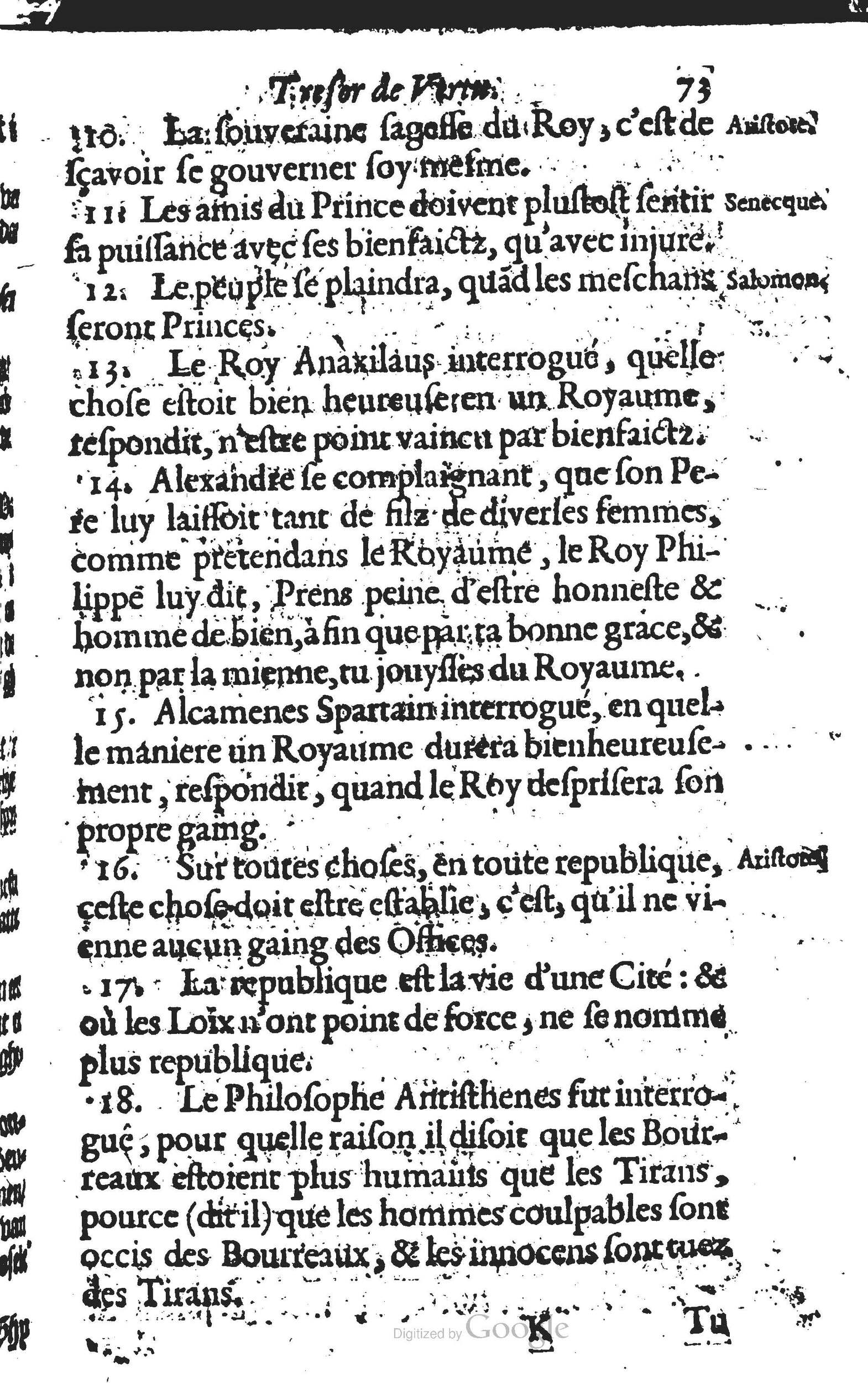 1594 - Cornelis Claesz - Trésor de vertu - BU Leiden