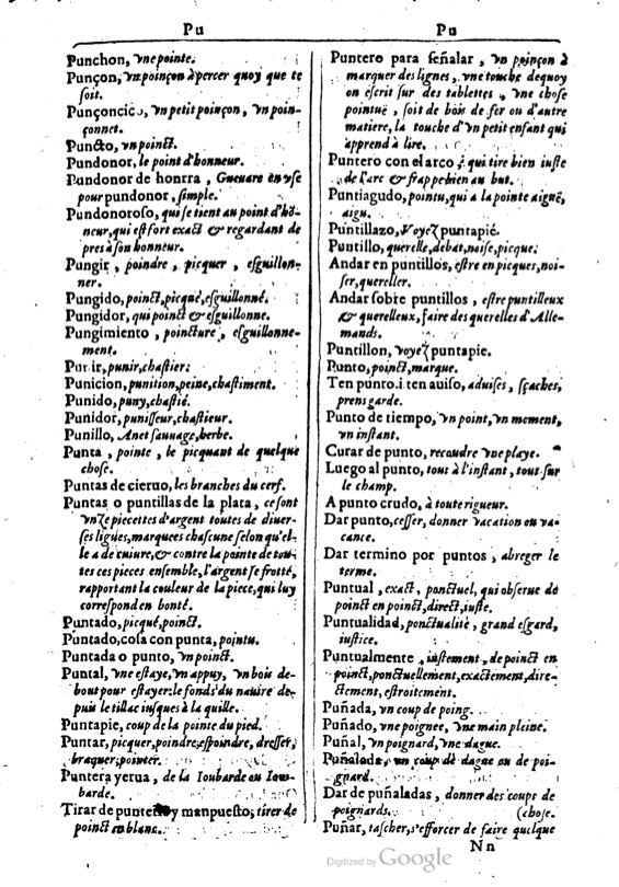 1616 - Veuve Marc Orry - Trésor des deux langues espagnole et française (Première et Seconde parties) - BM Lyon
