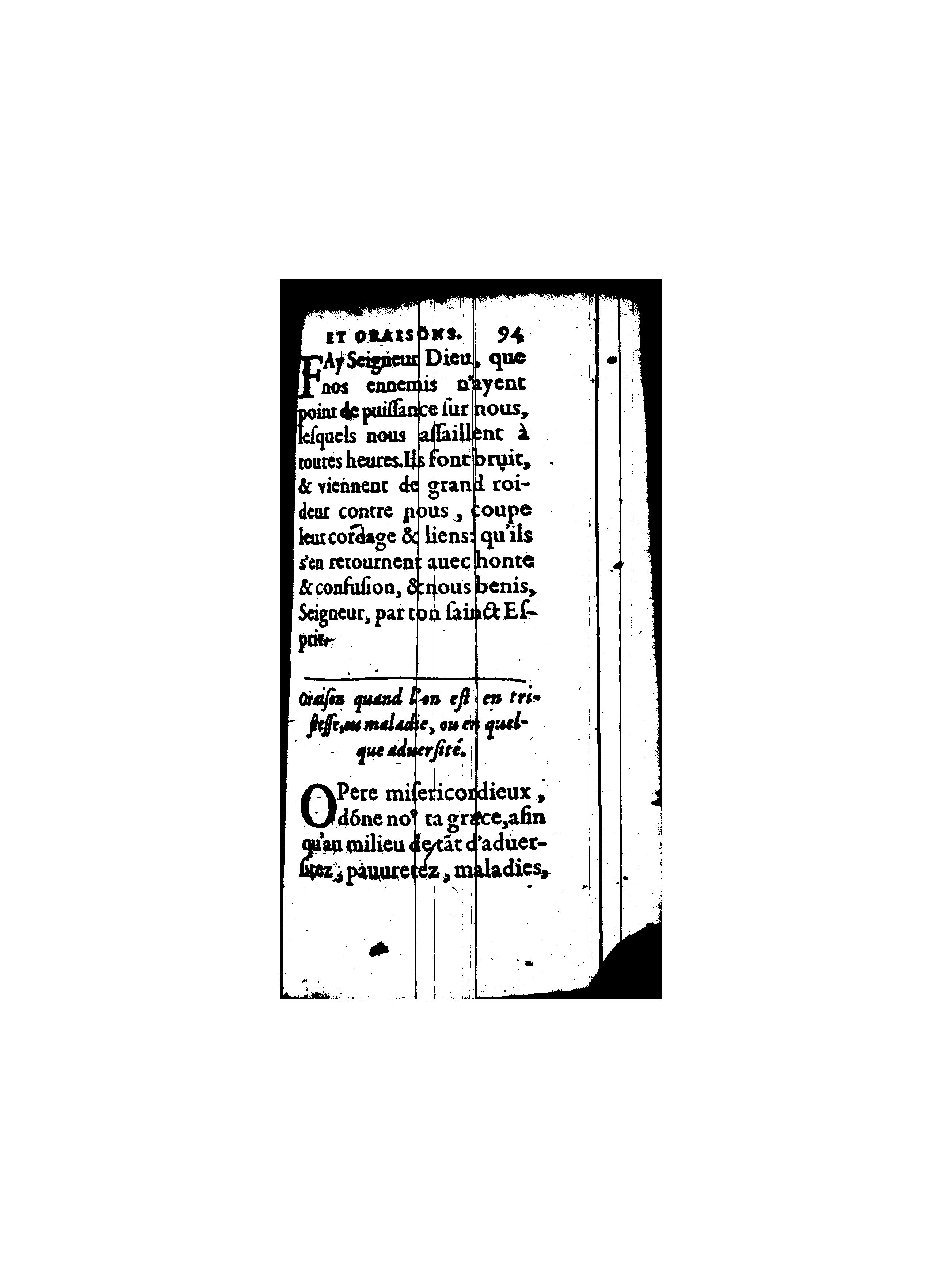 1596 - Guillaume Auvray - Trésor des prières, oraisons et instructions chrétiennes - BnF