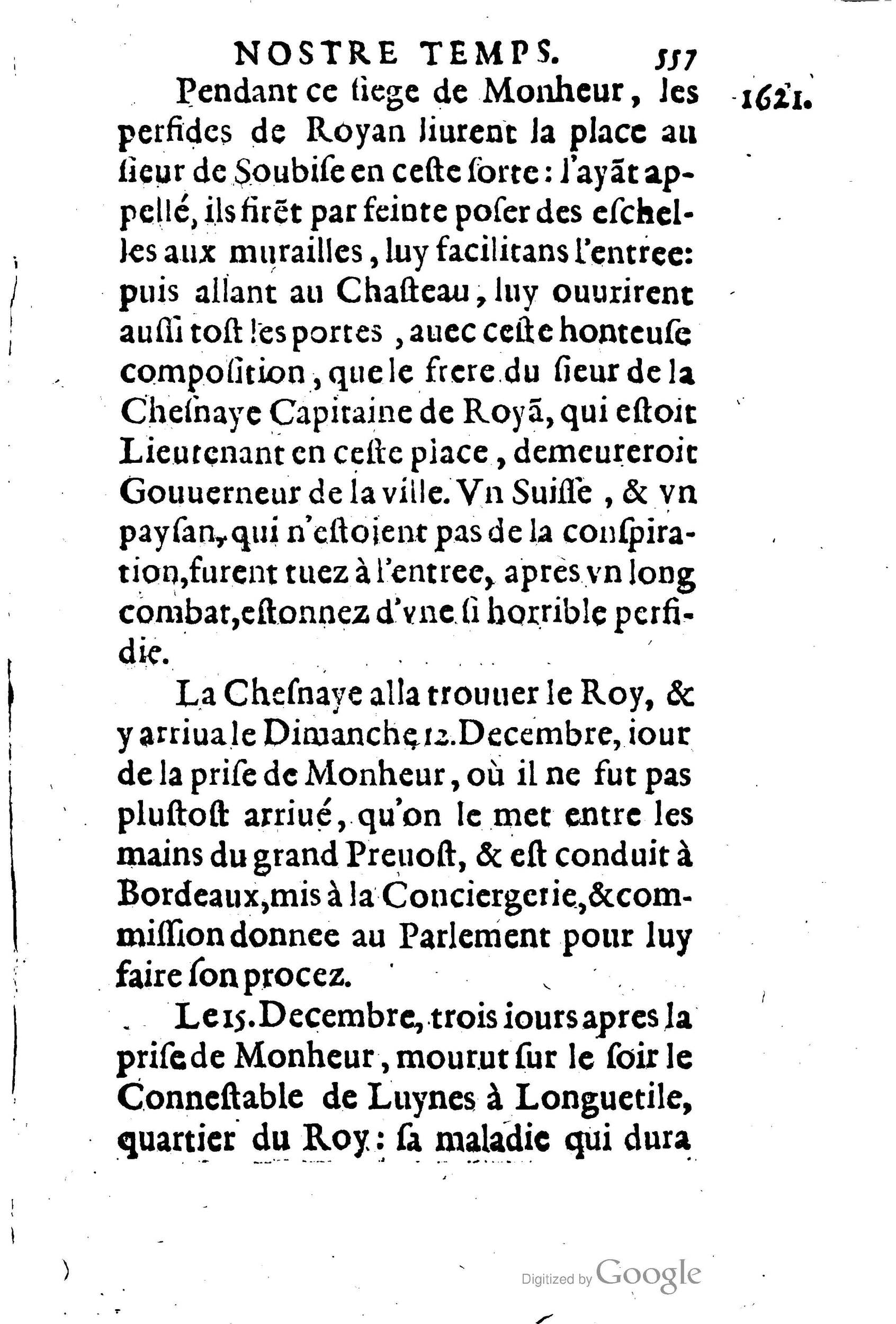 1623 - Joseph Bouillerot - Trésor de l’histoire générale de notre temps - BM Lyon