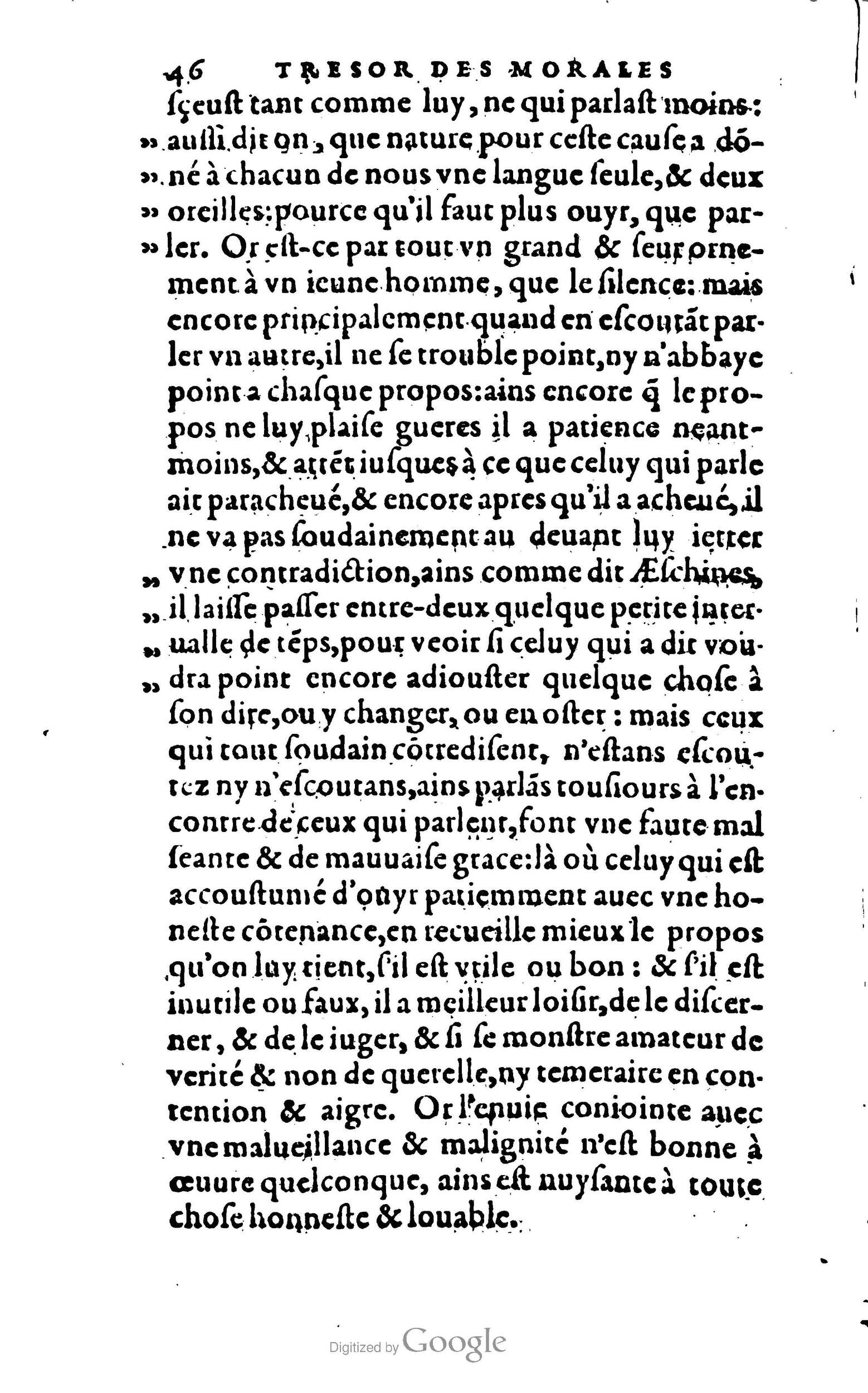 1578 - Jean Poupy - Trésor des morales de Plutarque - BSB Munich