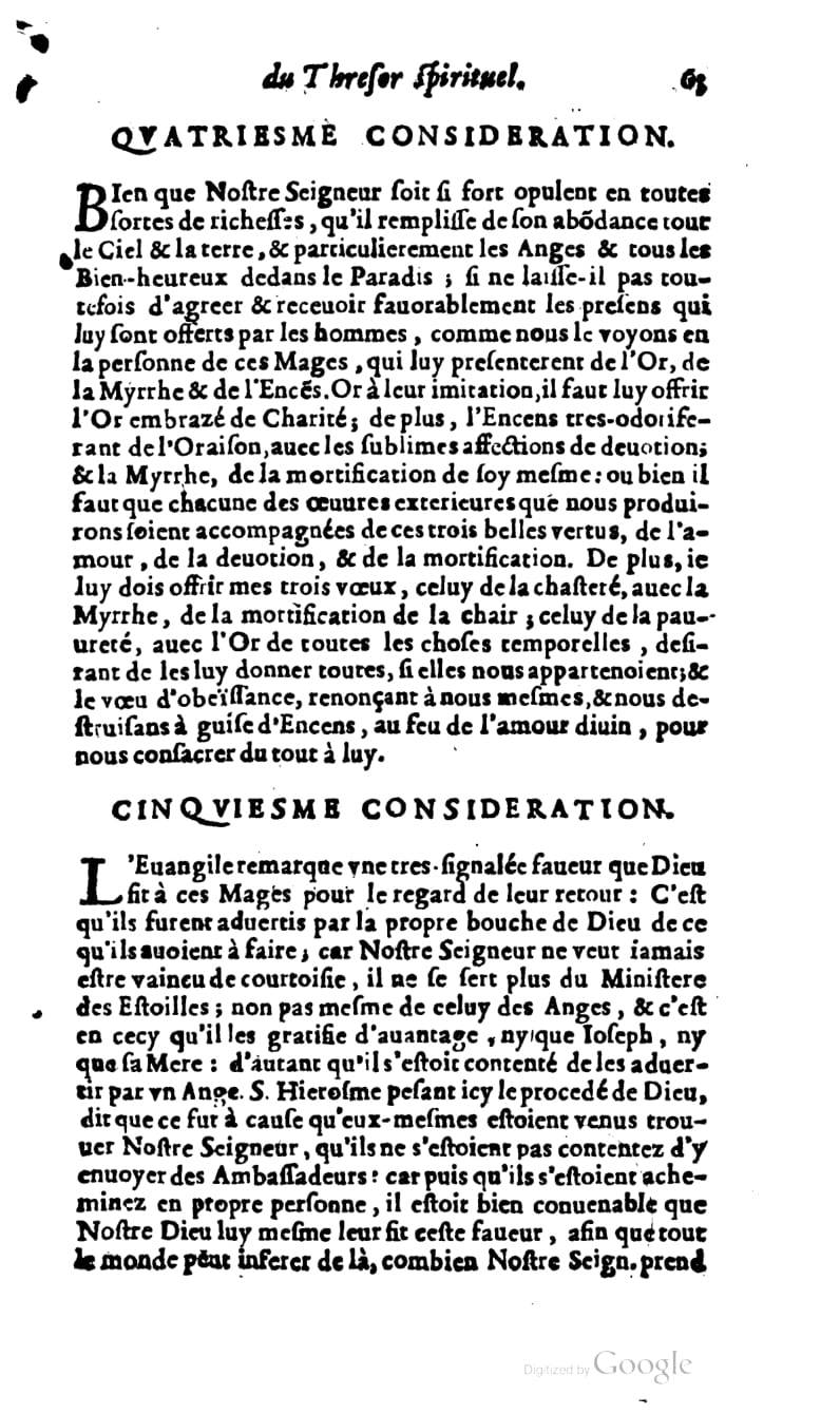 1637 - s.n. - Trésor spirituel des âmes religieuses - BM Lyon