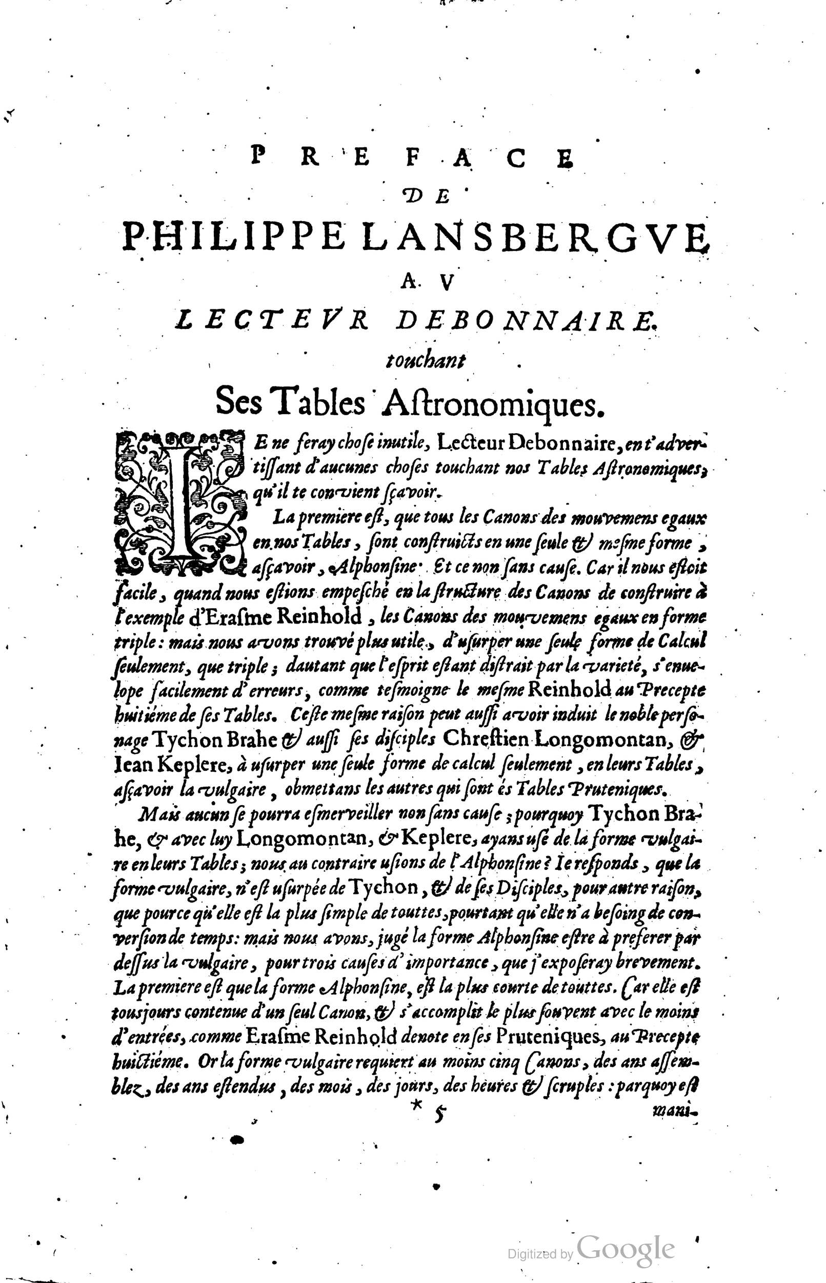1634 - Zacharie Roman - Les Tables perpétuelles - Universiteit Leiden