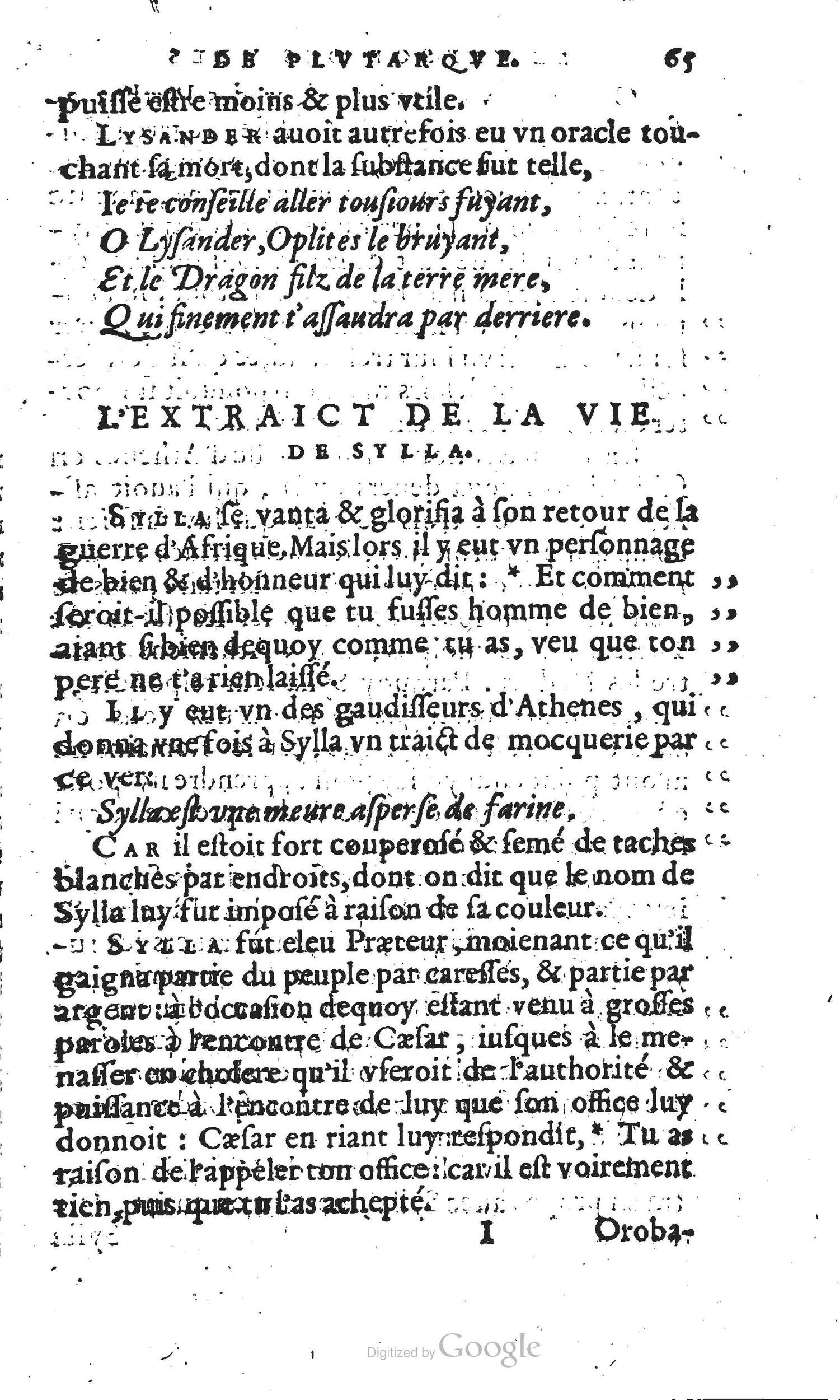 1567 - Willem Silvius - Trésor des vies de Plutarque - Anvers Musée Plantin-Moretus