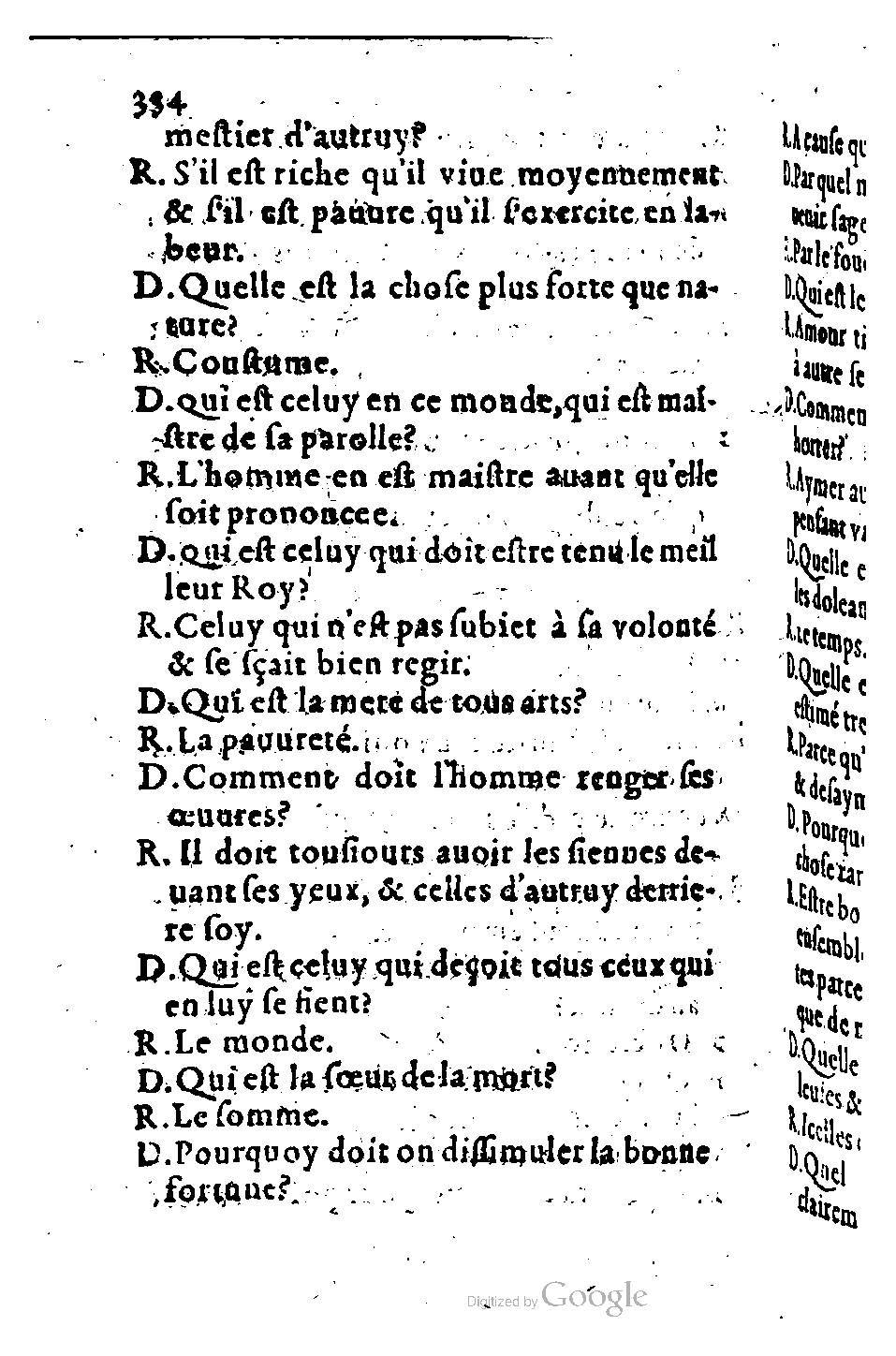 1582 - Nicolas Bonfons - Trésor des sentences dorées - BM Lyon