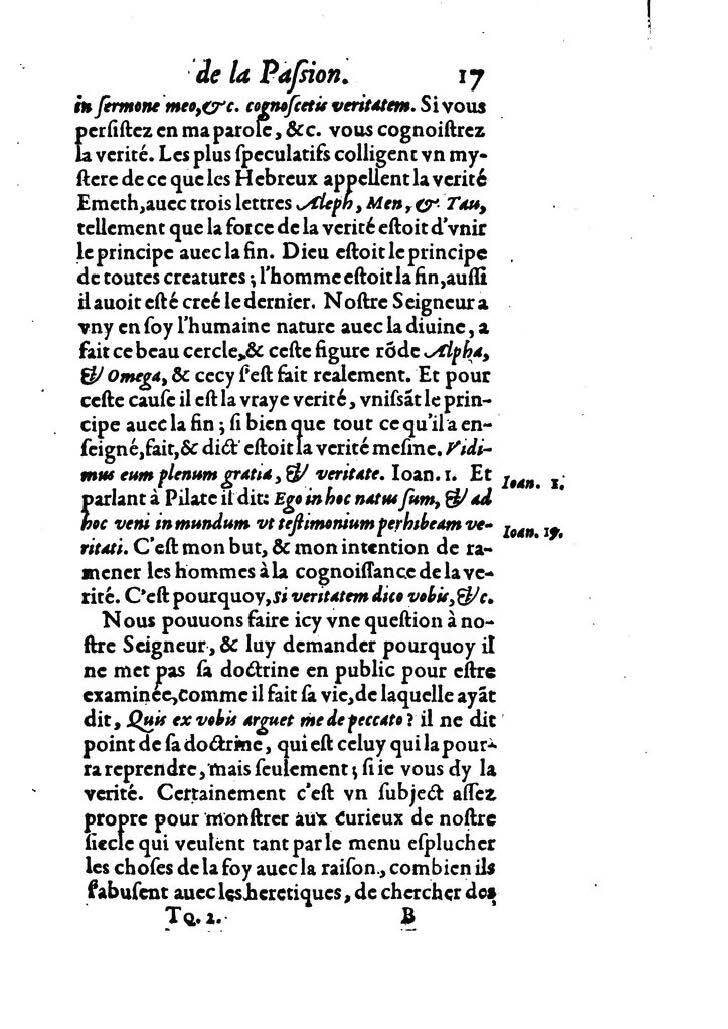 1607 - Nicolas Du Fossé - Trésor quadragésimal - T 02 - BM Lyon