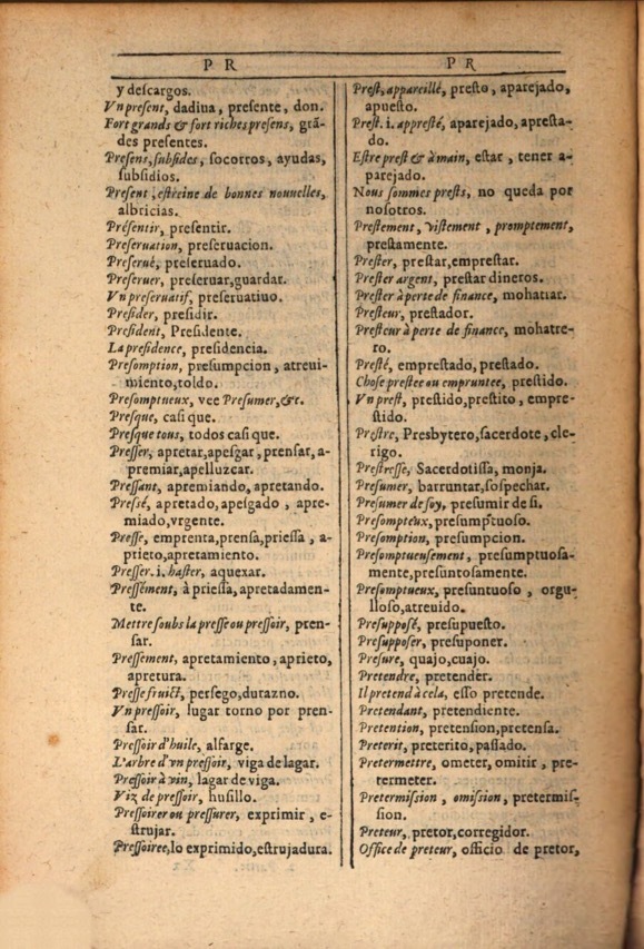 1607 - Marc Orry - Trésor des deux langues espagnole et française (Première et Seconde parties) - ÖNB Wien 1607 - Marc Orry - Trésor des deux langues espagnole et française (Première et Seconde parties) - ÖNB Wien