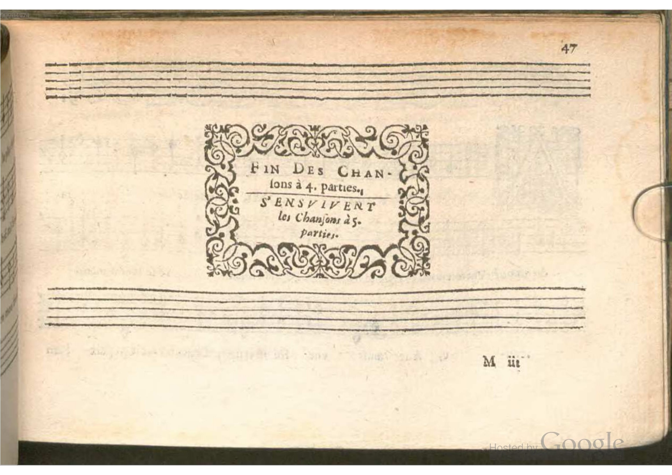 1576 - [Pierre de Saint-André] - Trésor de musique d’Orlande de Lassus Bassus - BSB Munich