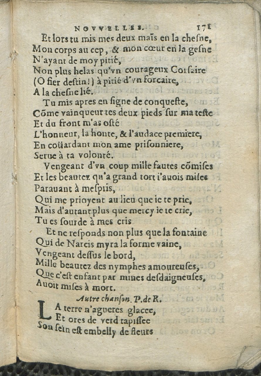 1575 - Pierre Brenouzet - Trésor de tous les recueils de chansons, tant amoureuses, rustiques, que musicales - Det KLG Copenhague