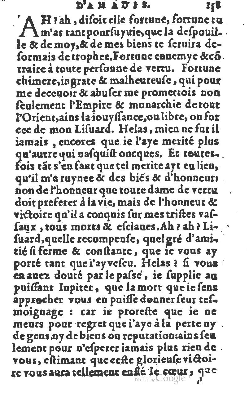 1582 - Jean Huguetan - Trésor des Amadis T. 1 - BM Lyon