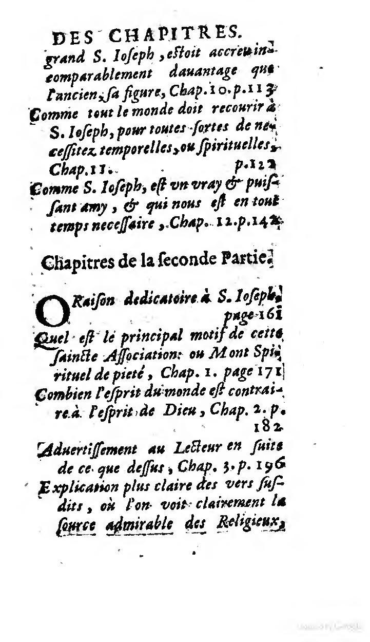 1646 - Jean Piot - Trésor inestimable de Saint-Joseph - BNC Rome