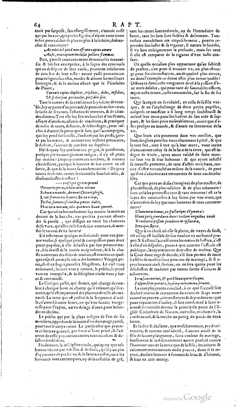 1629 - Veuve Nicolas Buon - Trésor du droit français (21754 T. 3) - BM Lyon