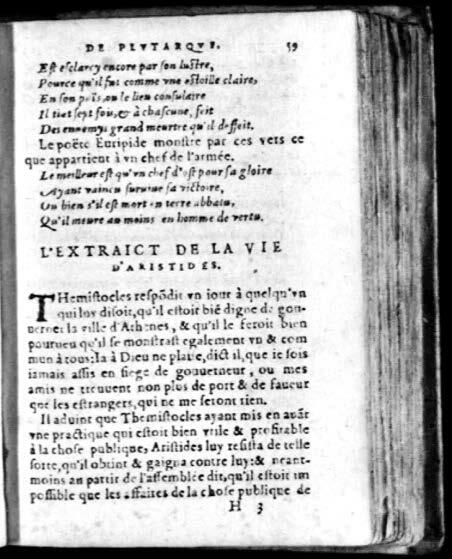 1574 - Benoît Rigaud - Trésor des vies de Plutarque - Avignon