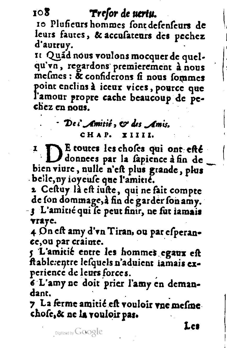 1576 - Benoît Rigaud - Trésor de vertu - British Library 1576 - Benoît Rigaud - Trésor de vertu - British Library