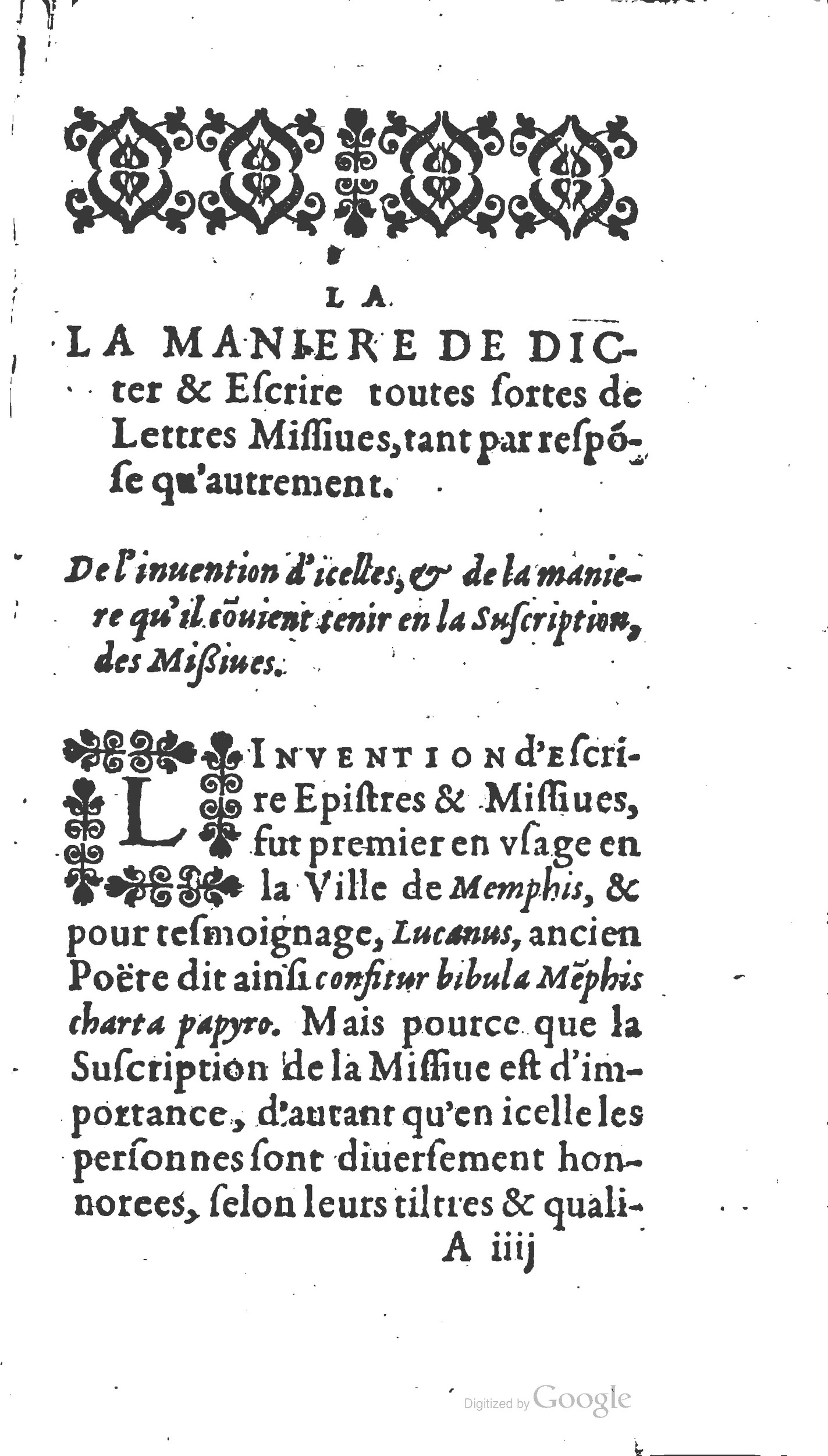1598 - Sébastien Molin - Trésor des secrétaires - British Library