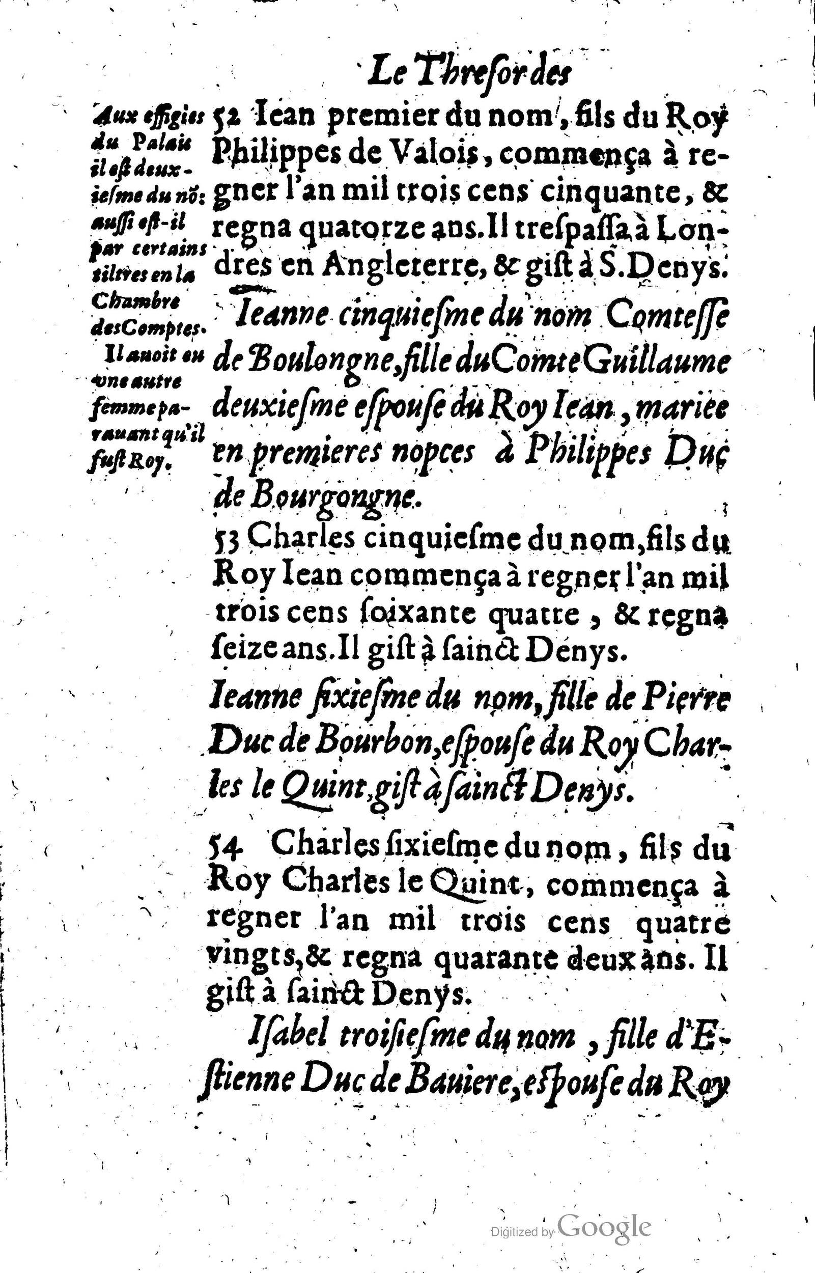 1619 - Jean Corrozet - Trésor des histoires de France - Anvers Musée Plantin-Moretus