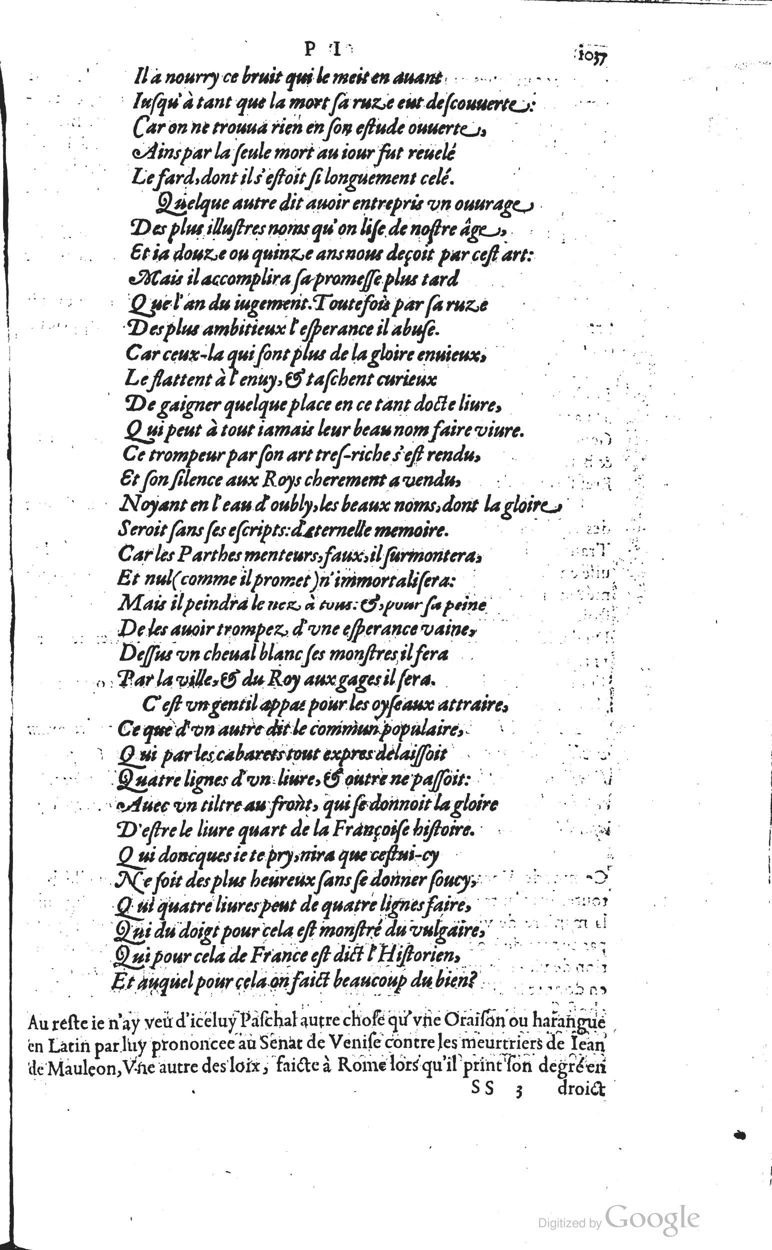1585 - Barthélemy Honorat - Bibliothèques françaises - BSB Munich