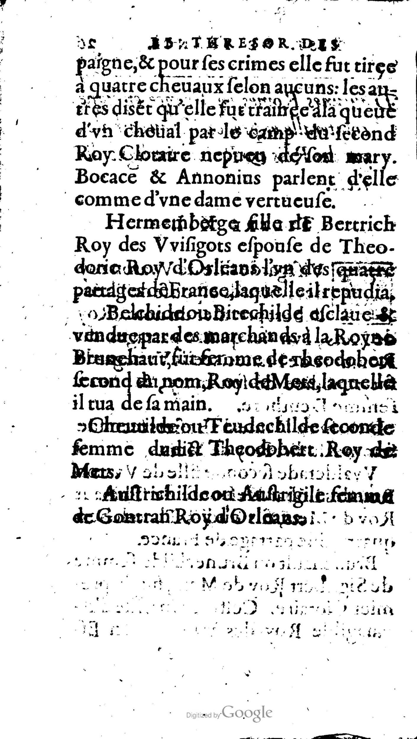 1604 - Galiot Corrozet - Trésor des histoires de France - BnF Arsenal