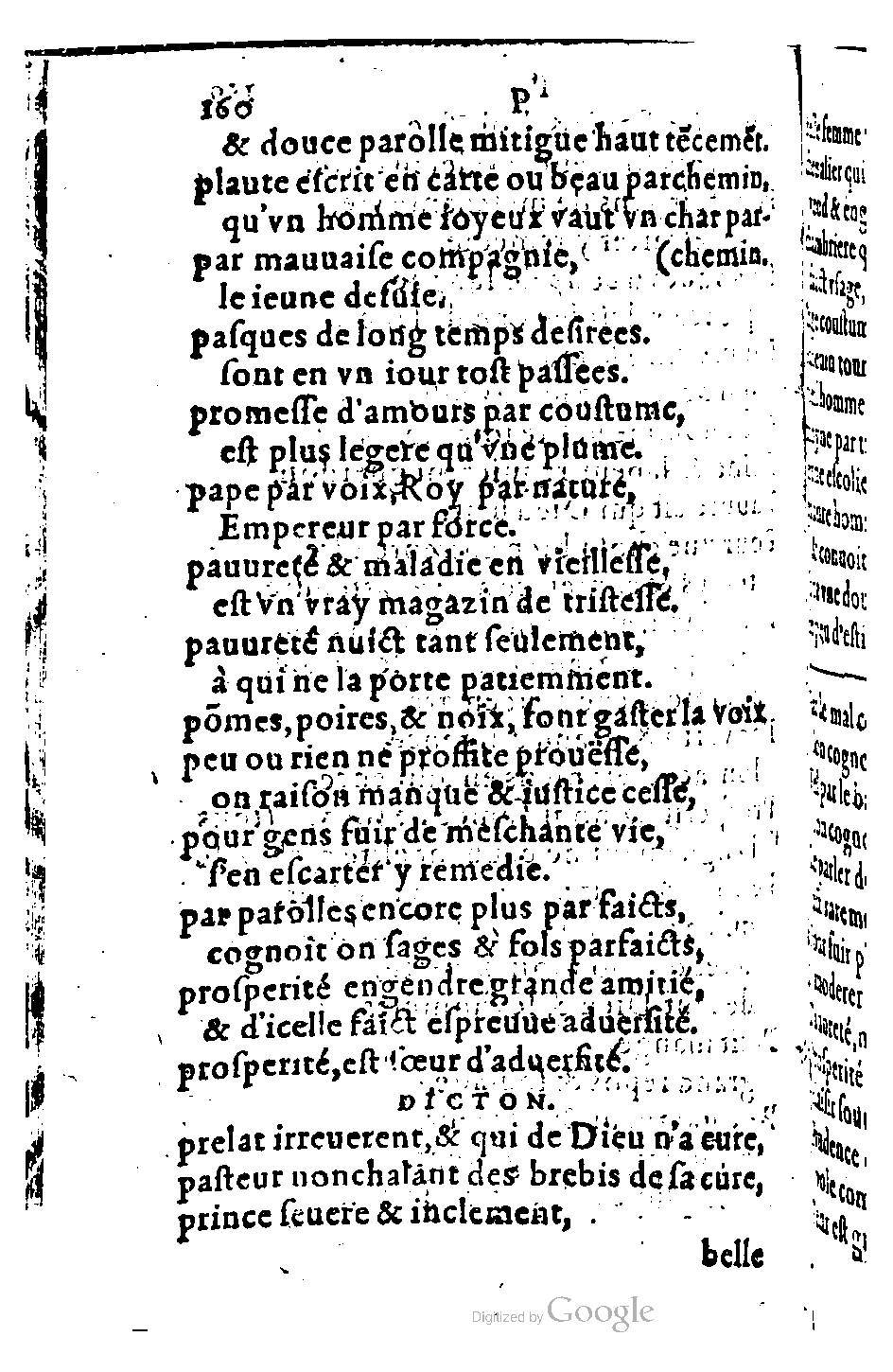 1582 - Nicolas Bonfons - Trésor des sentences dorées - BM Lyon