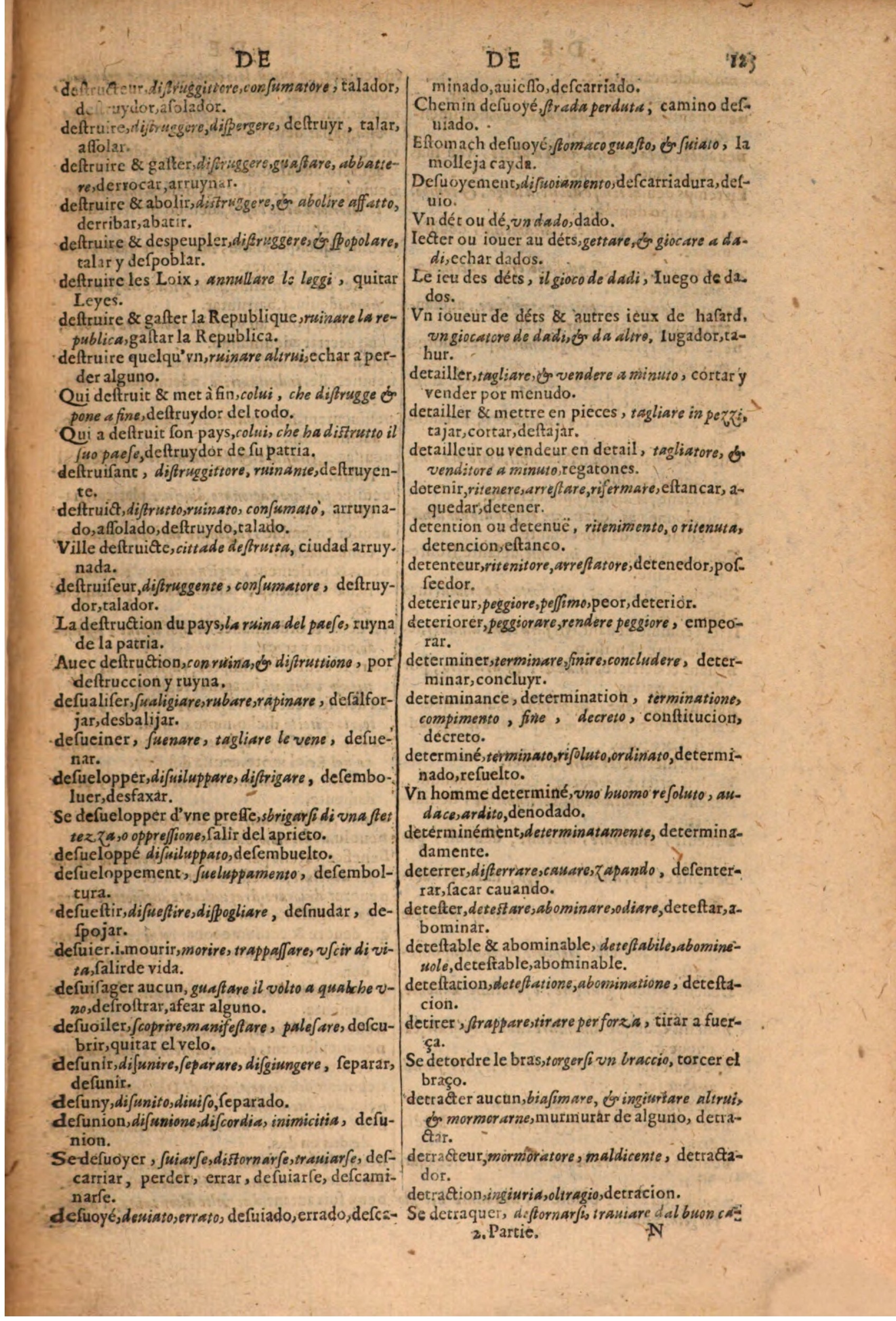 1616 - Pierre de la Rovière - Trésor des trois langues (Seconde partie) - BSB Munich