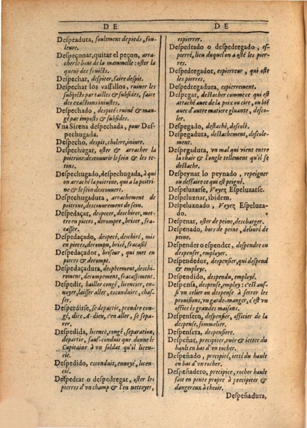 1607 - Marc Orry - Trésor des deux langues espagnole et française (Première et Seconde parties) - ÖNB Wien 1607 - Marc Orry - Trésor des deux langues espagnole et française (Première et Seconde parties) - ÖNB Wien