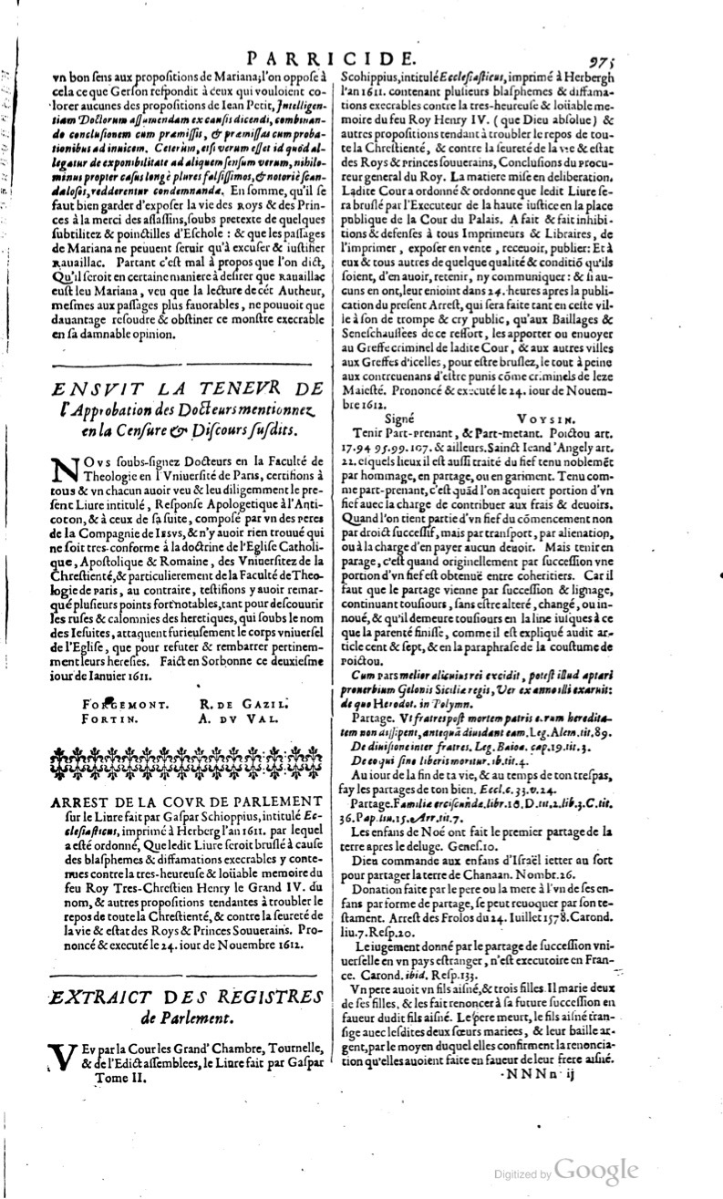 1629 - Veuve Nicolas Buon - Trésor du droit français (29620 T. 2) - BM Lyon
