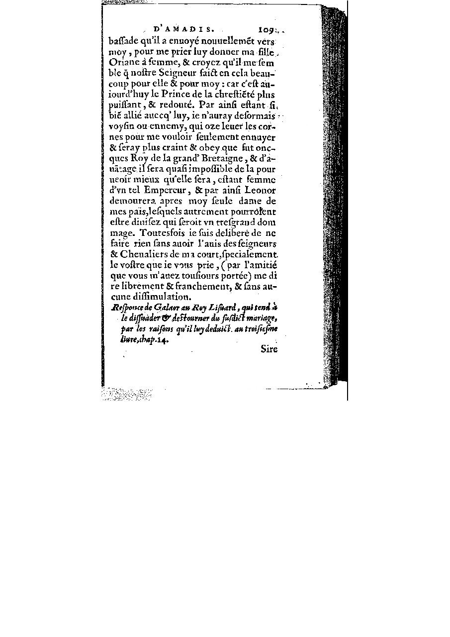 1572 - Veuve Gabriel Cotier - Trésor des Amadis - BM Lyon 1572 - Veuve Gabriel Cotier - Trésor des Amadis - BM Lyon