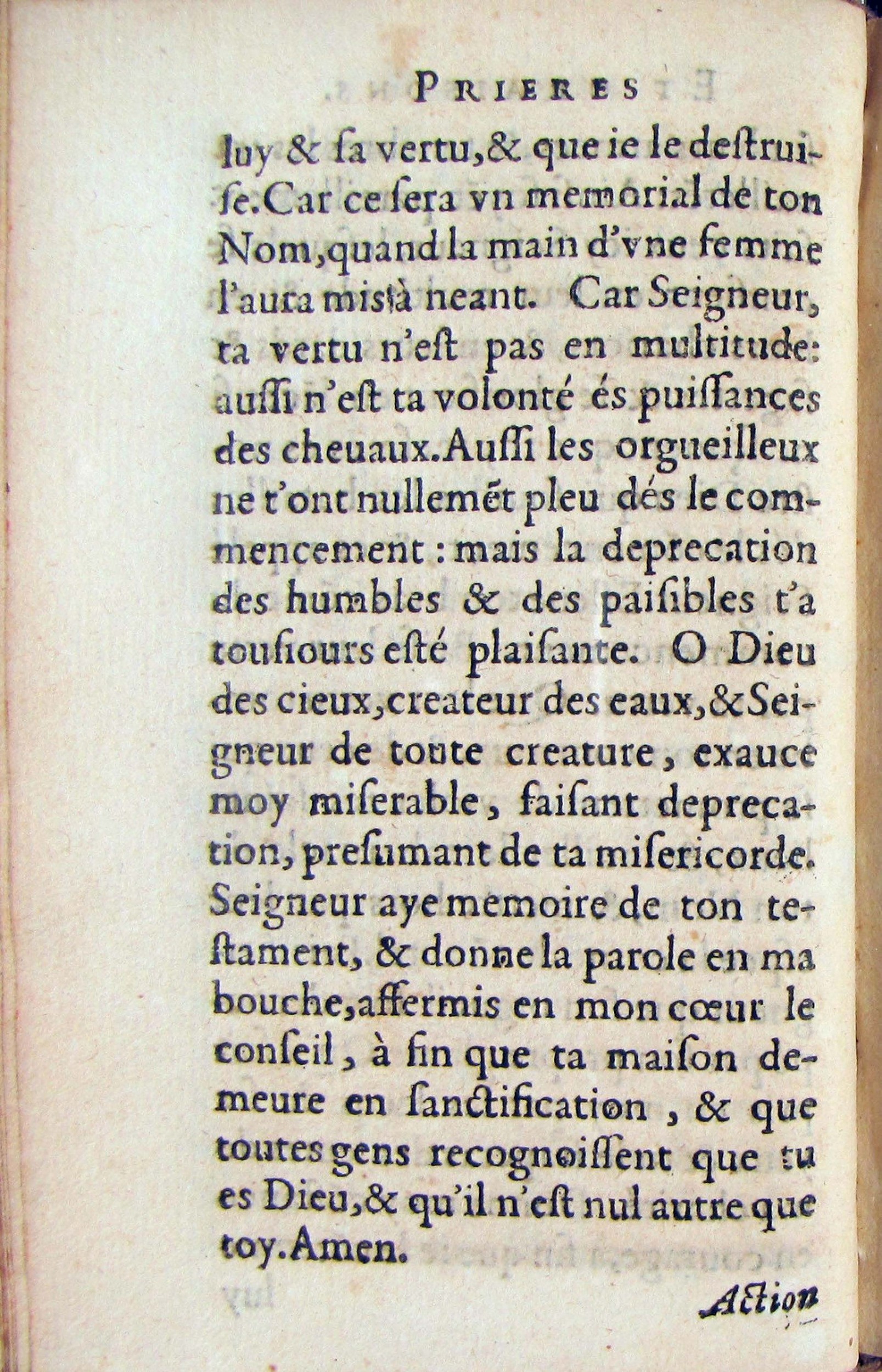 1572 - Antoine Certia - Trésor des prières, oraisons et instructions chrétiennes - Nîmes