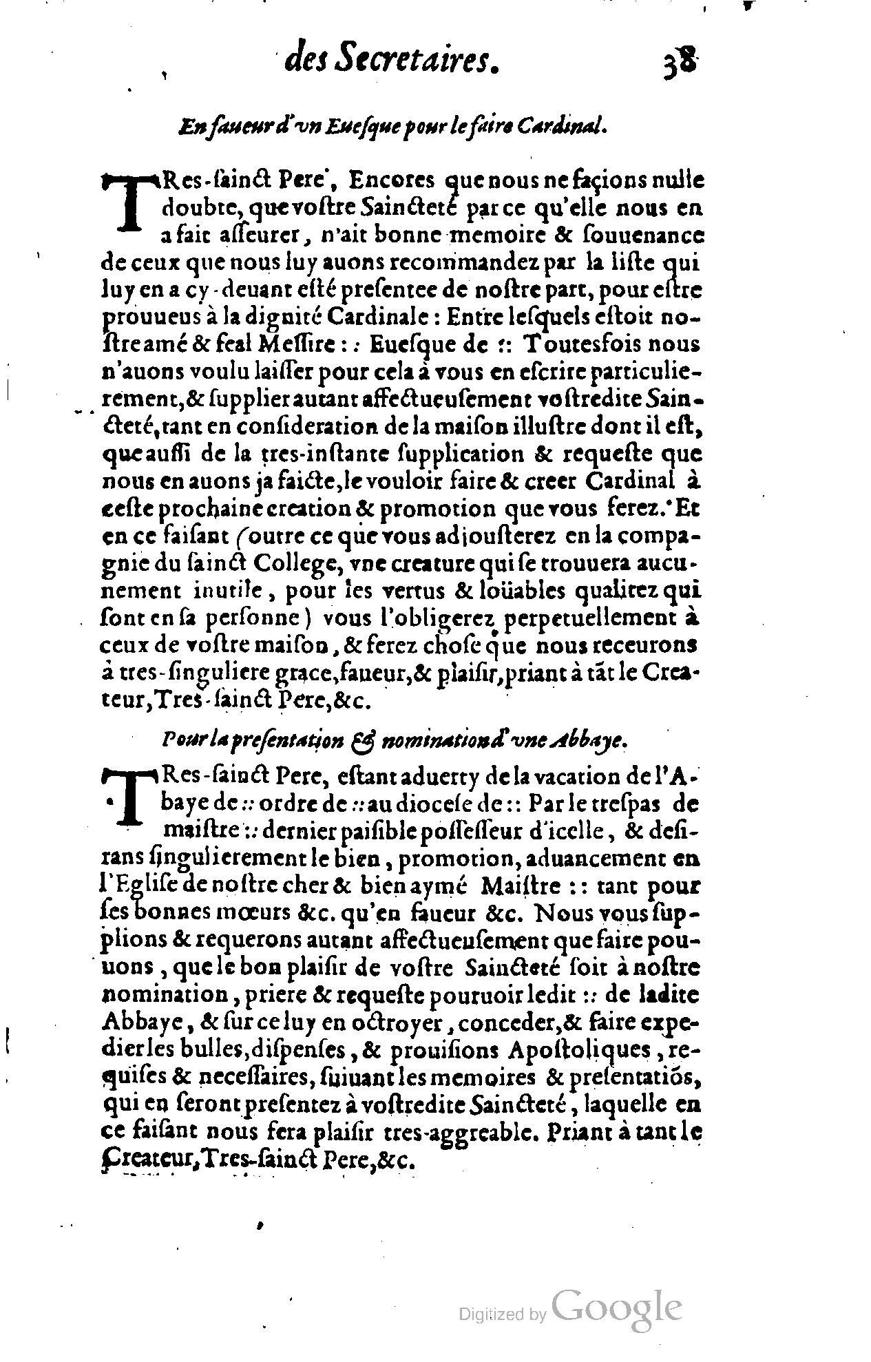 1614 - Jean Richer - Trésor du nouveau style et protocole de la chancellerie de France - BSB Munich