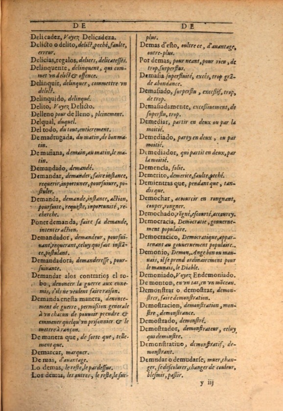 1607 - Marc Orry - Trésor des deux langues espagnole et française (Première et Seconde parties) - ÖNB Wien