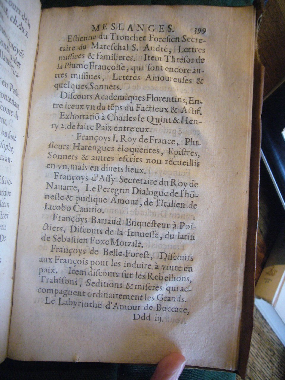 1602 - François Jacquin - Trésor des bons esprits français - BnF Arsenal