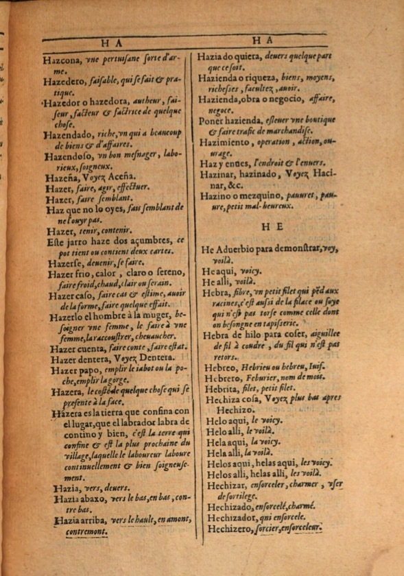 1607 - Marc Orry - Trésor des deux langues espagnole et française (Première et Seconde parties) - ÖNB Wien