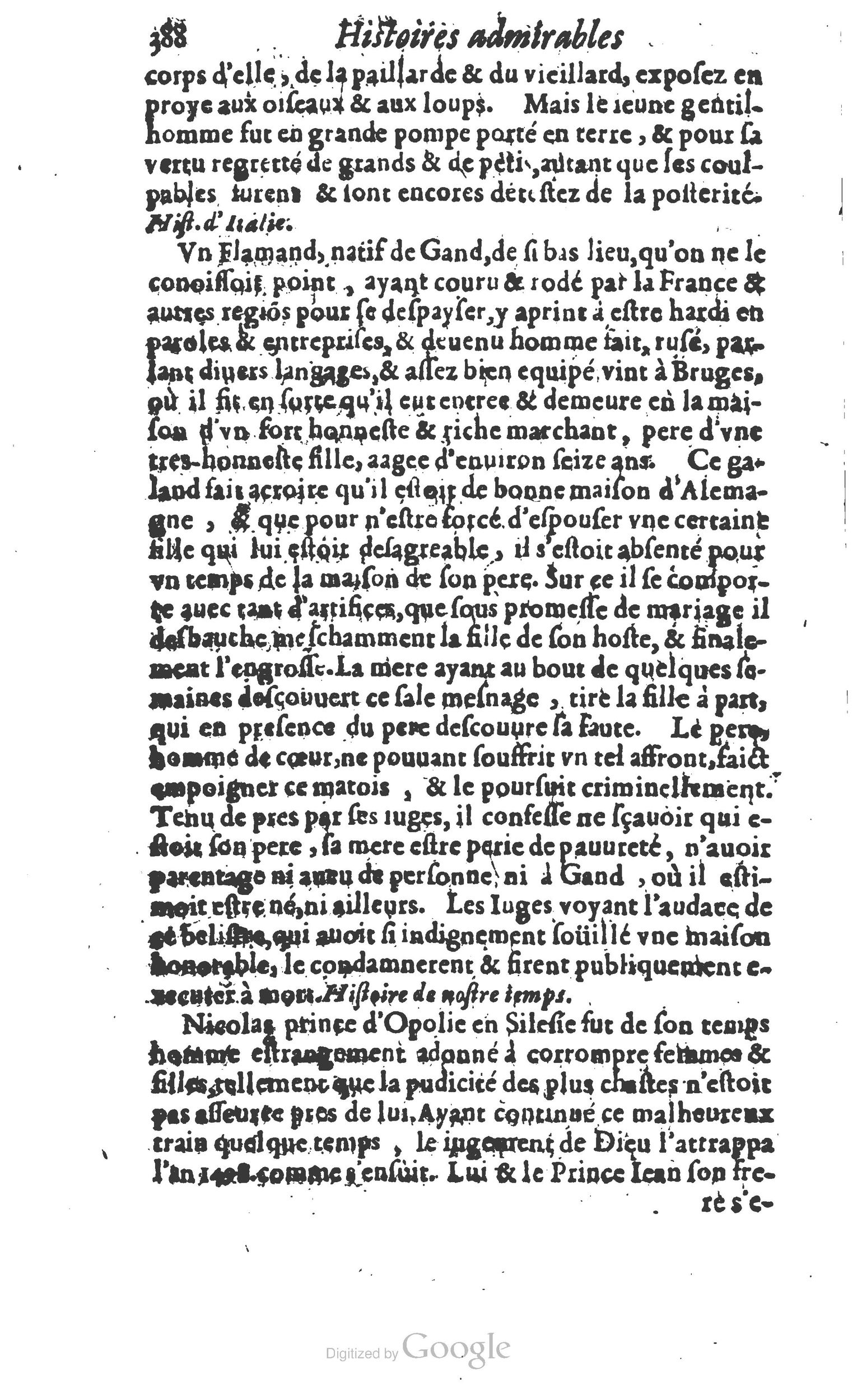1610 - Paul Marceau - Trésor d’histoires admirables et mémorables - Princeton